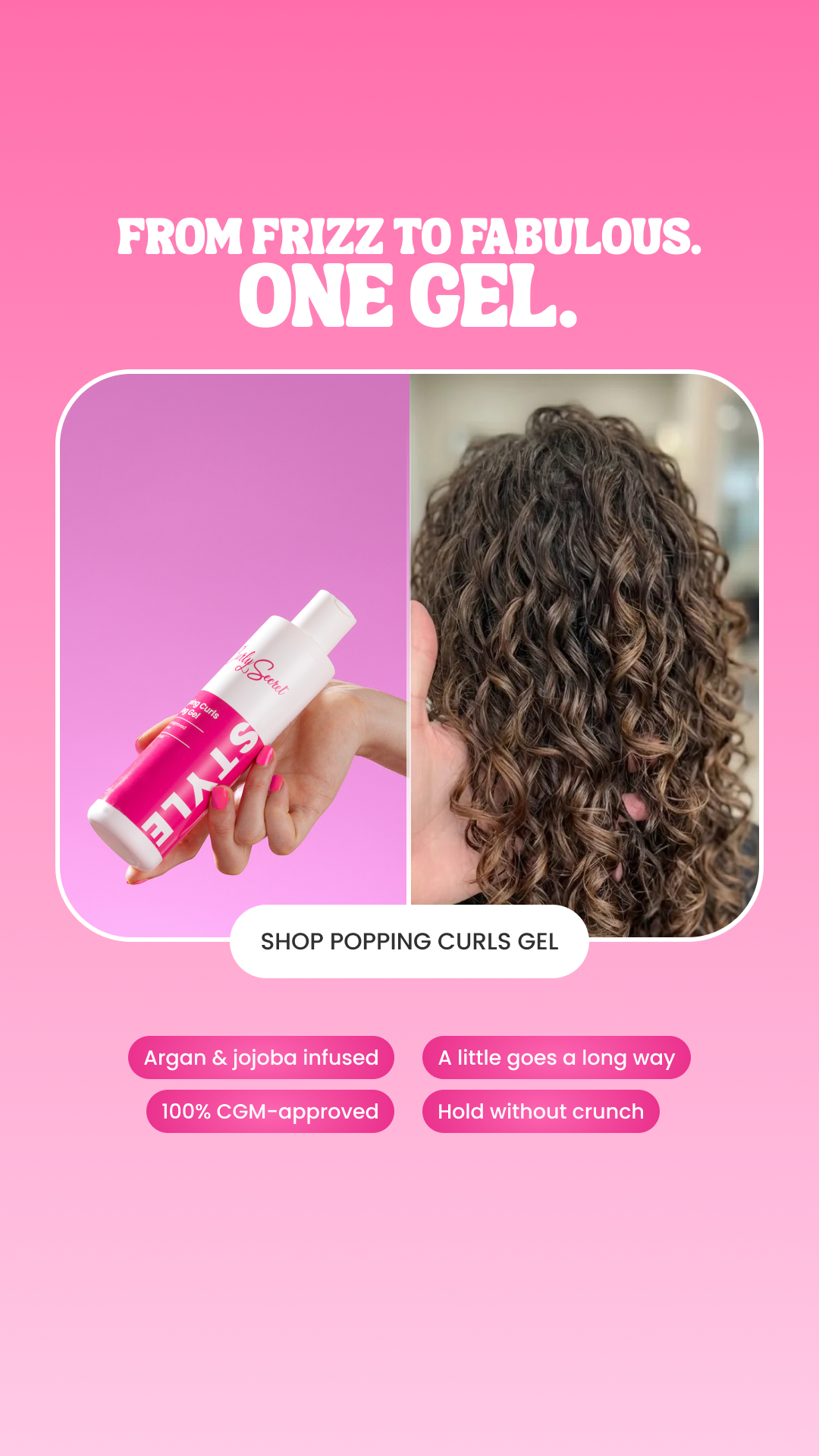 Curly Secret Facebook ad