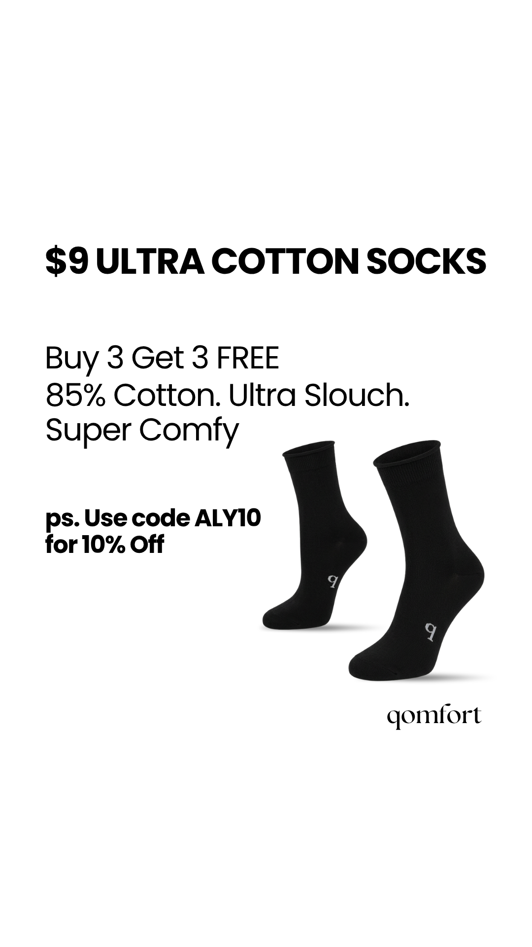 Qomfort Co. Facebook ad