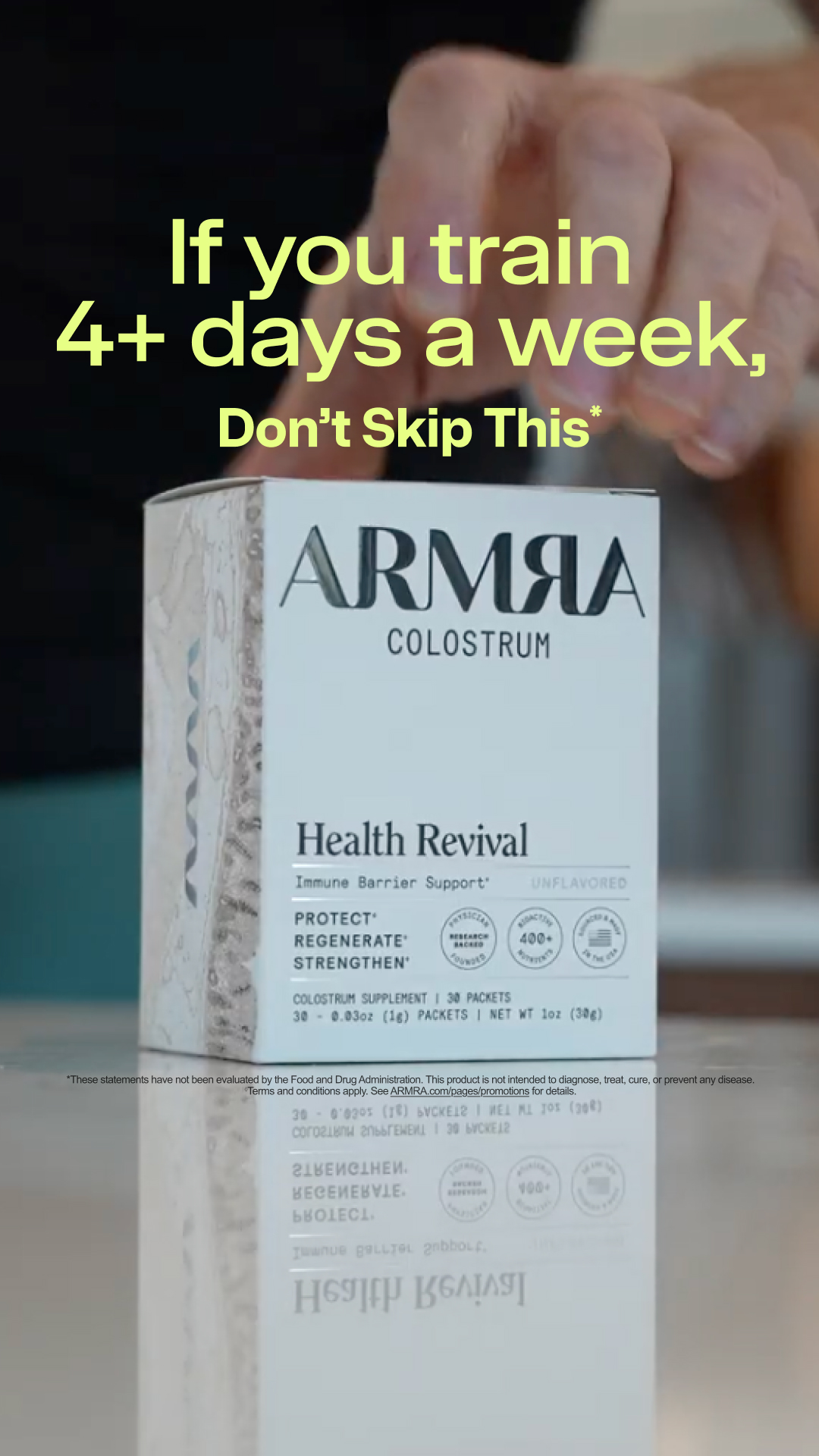 ARMRA Facebook ad
