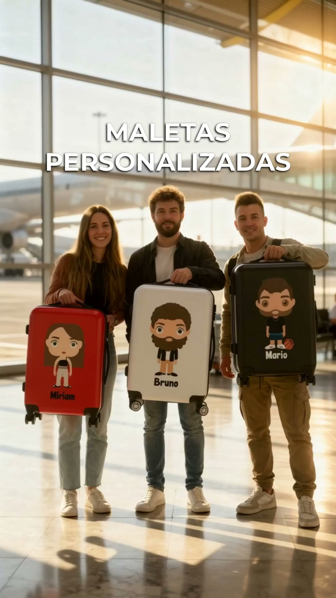RegaloOriginal.com Facebook ad: Maleta Bigheaded 100% Única