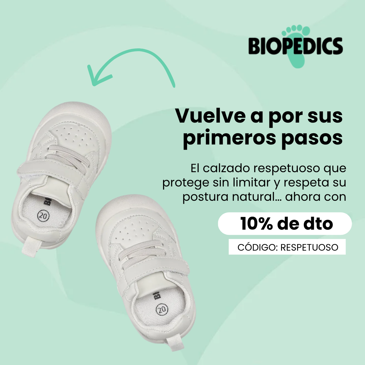 Biopedics Facebook ad: 10% de descuento