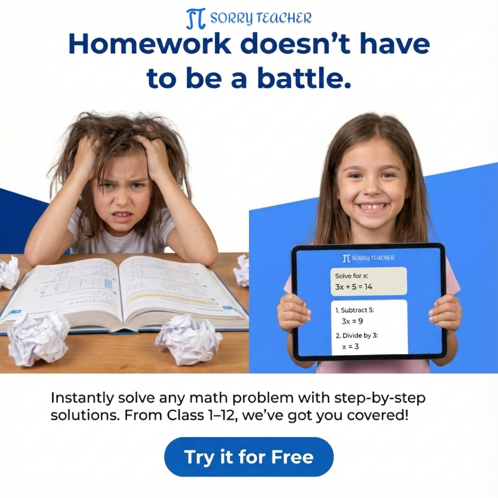 Sorry Teacher Facebook ad: Math homework taking hours?