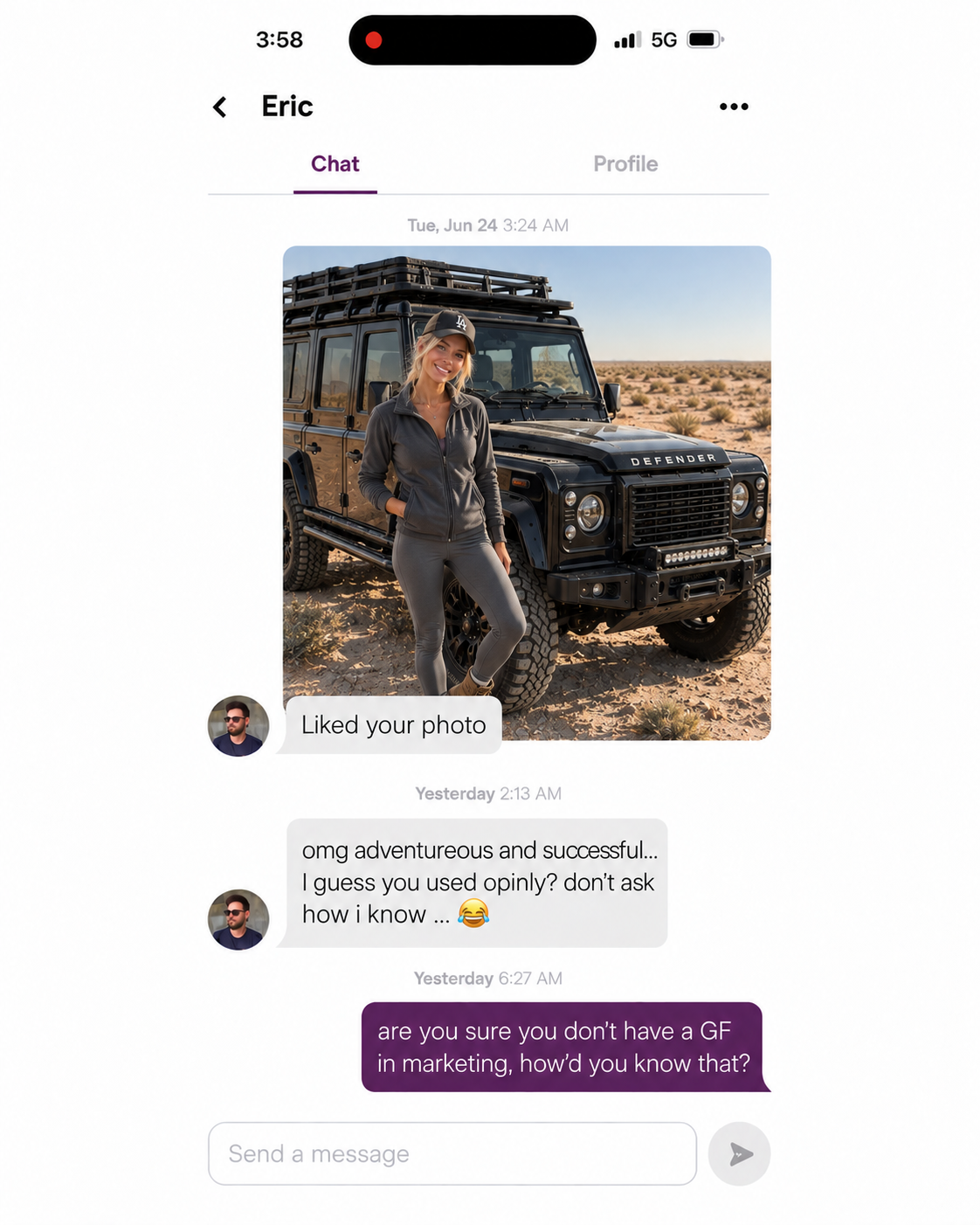 Opinly Facebook ad