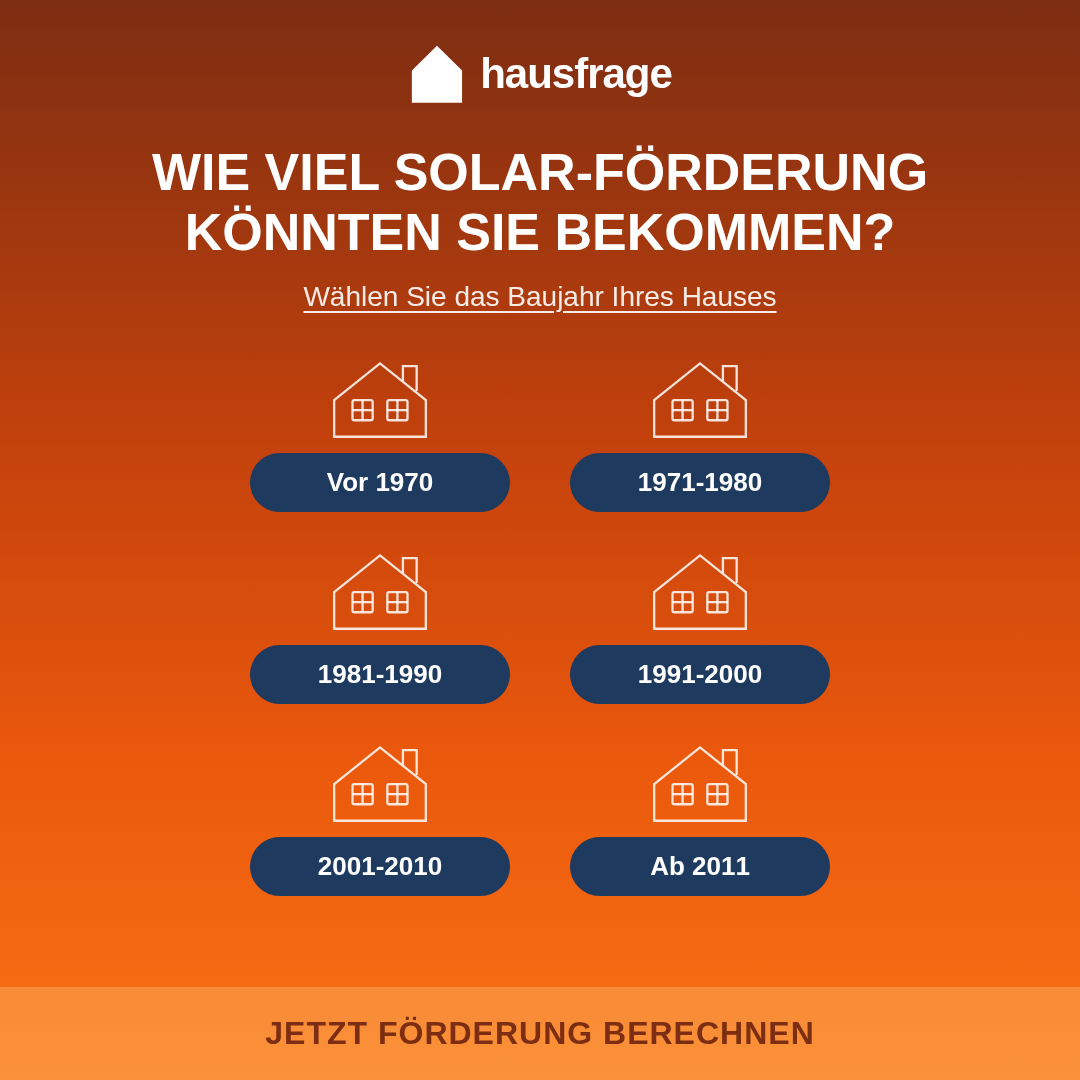 Hausfrage Facebook ad