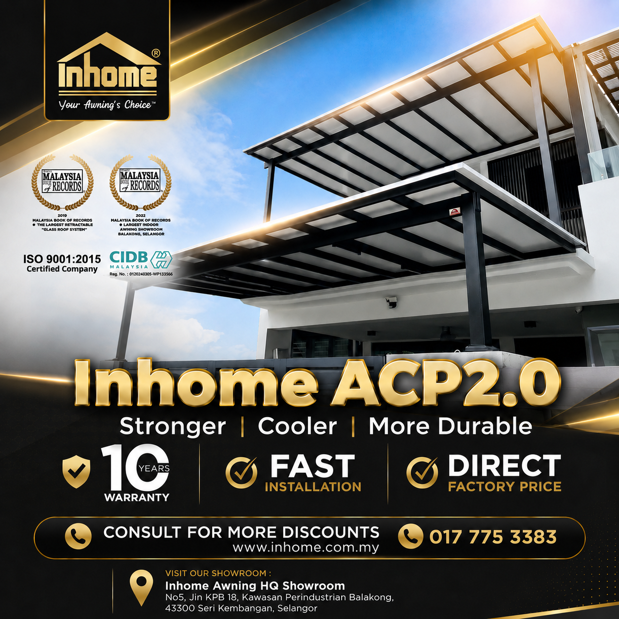 Inhome Awning Specialist KL HQ Facebook ad: Inhome Awning ACP2.0