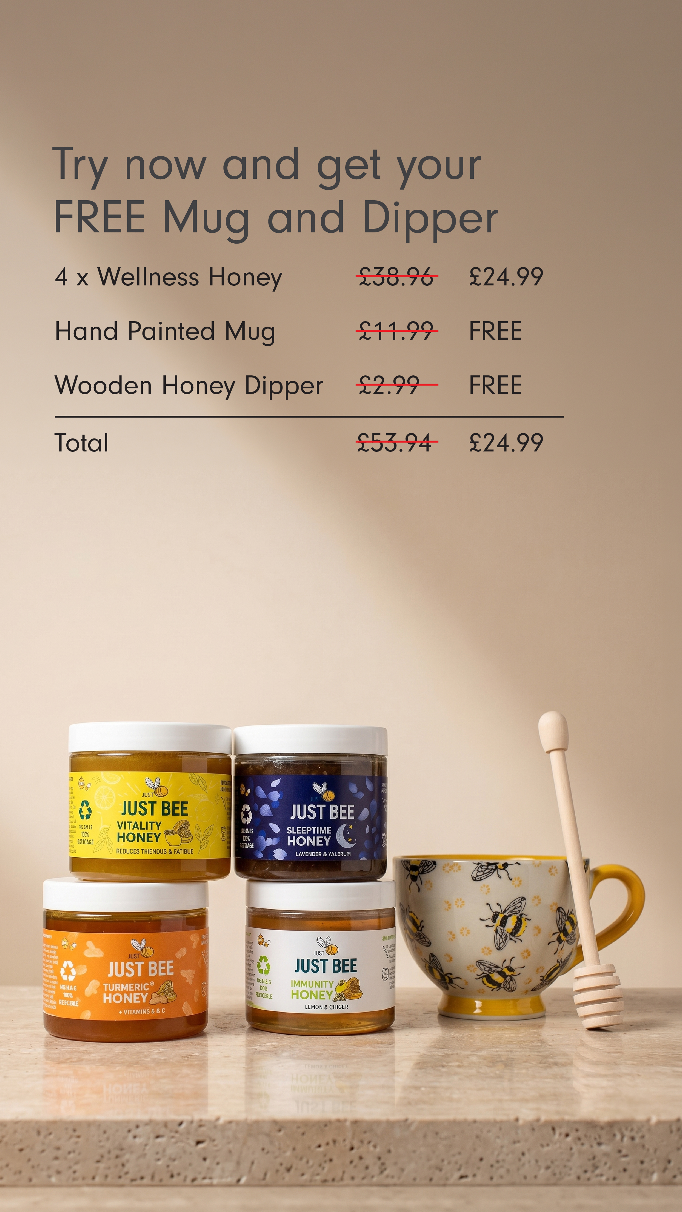 Just Bee Honey Facebook ad