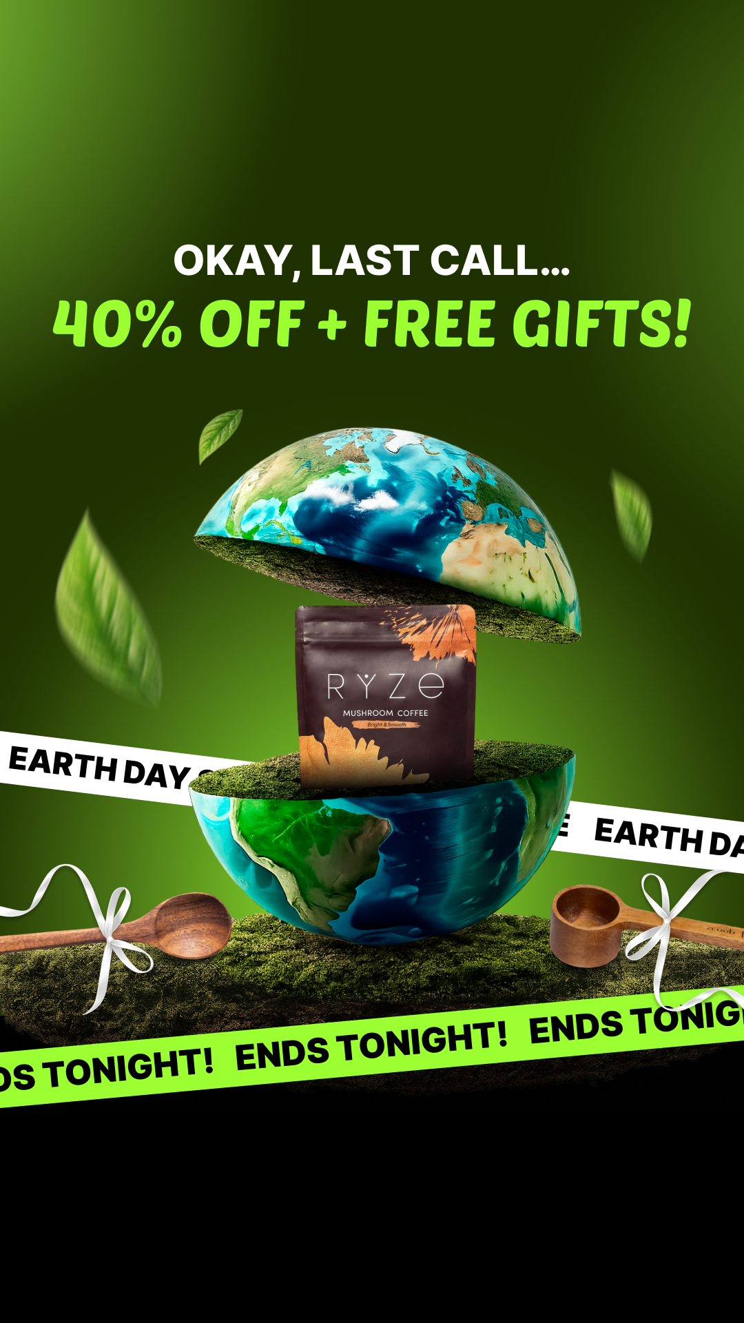 RYZE Superfoods Facebook ad