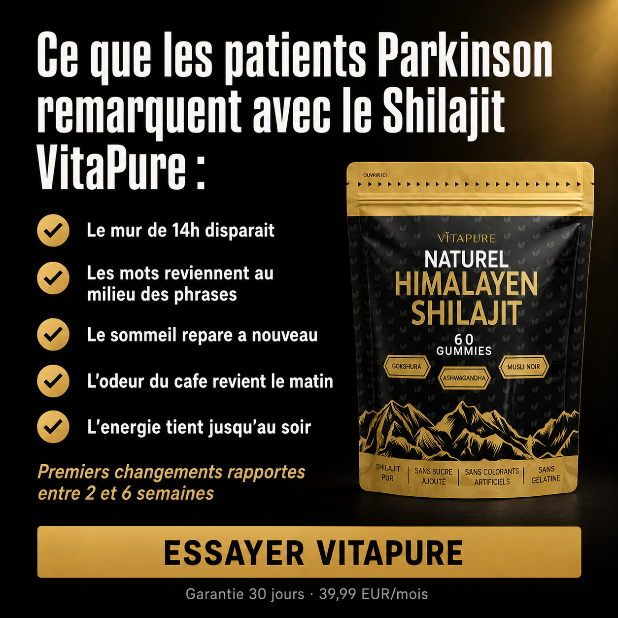 Parkinson Info Santé Facebook ad: Redevenez vous-même.
