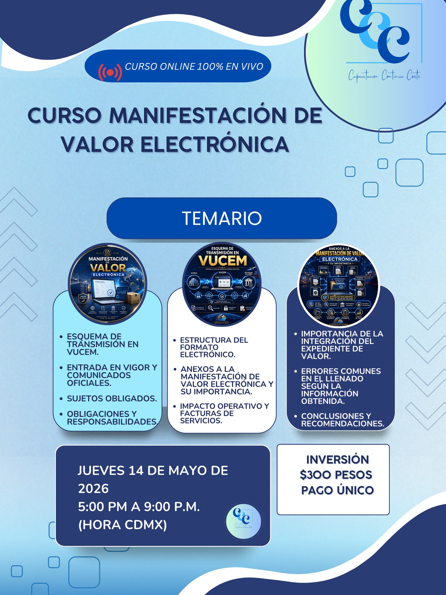 Triple C-Capacitación Continua Corte Facebook ad