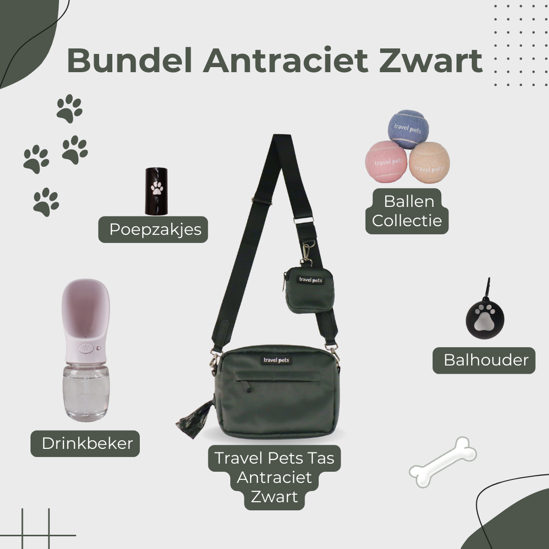 Travel Pets Facebook ad: Travel Pets Bundel, Antraciet Zwart
