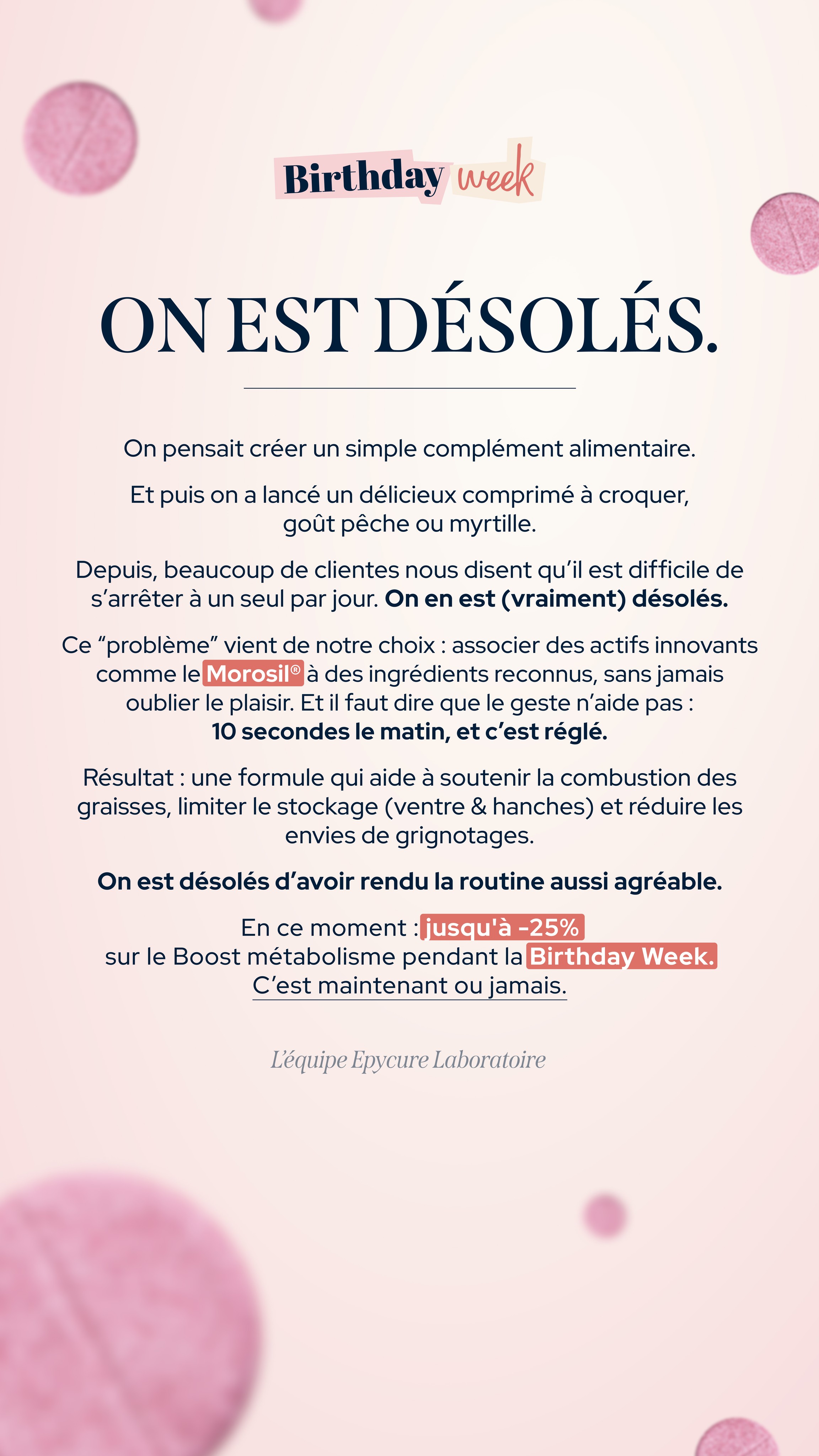 Epycure Facebook ad