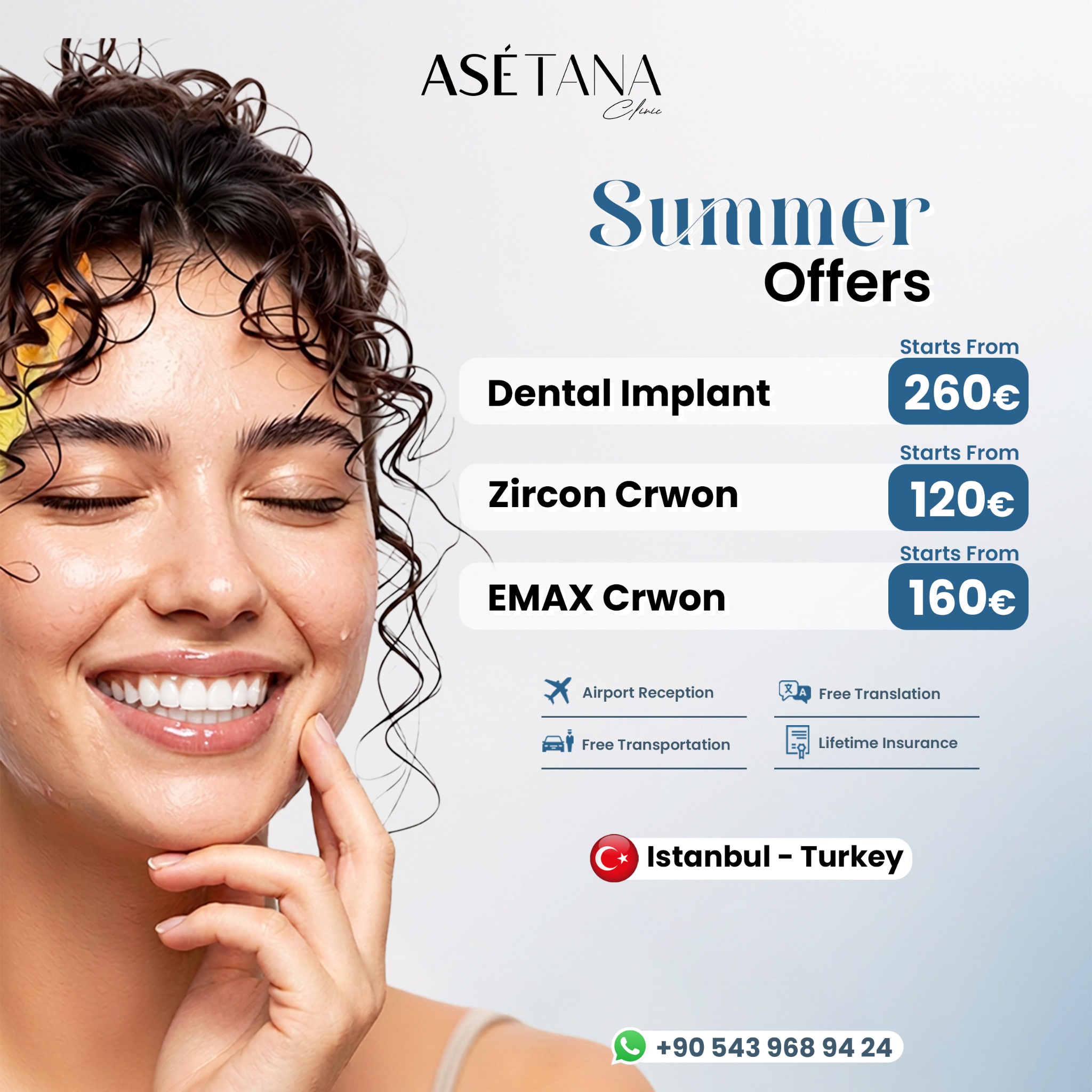 Asetana Clinic: Hollywood smile, Dental Implant, Teeth Veneers Facebook ad: Free Consultation: Regain Your Smile Confidence