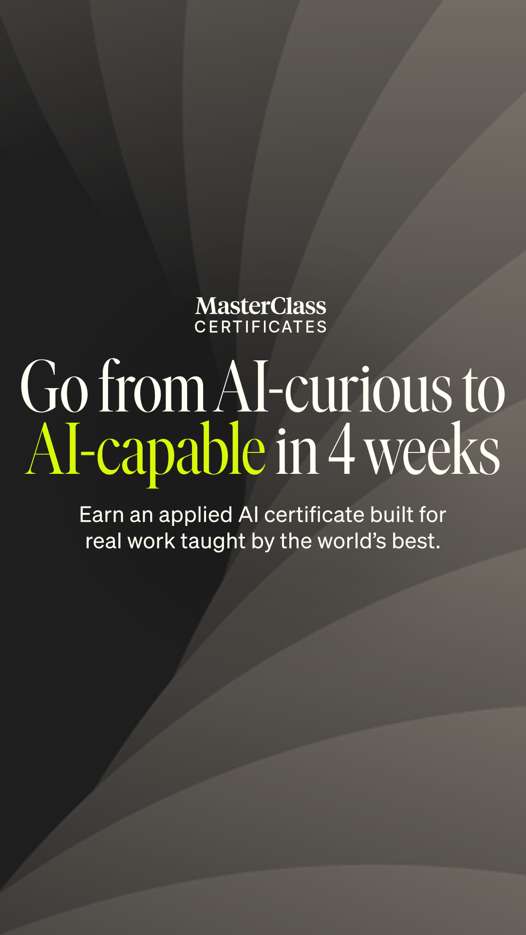 MasterClass Facebook ad