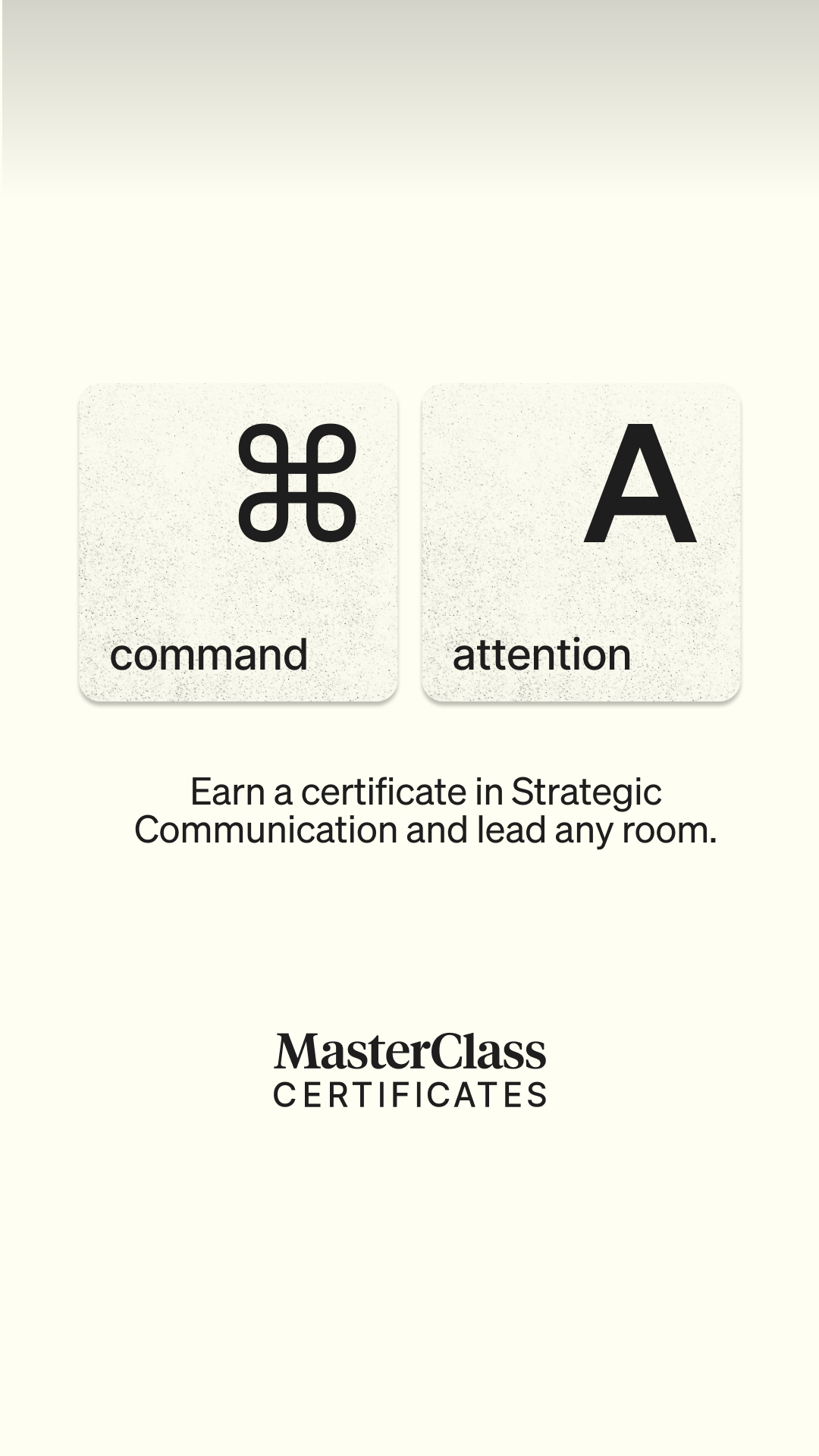 MasterClass Facebook ad