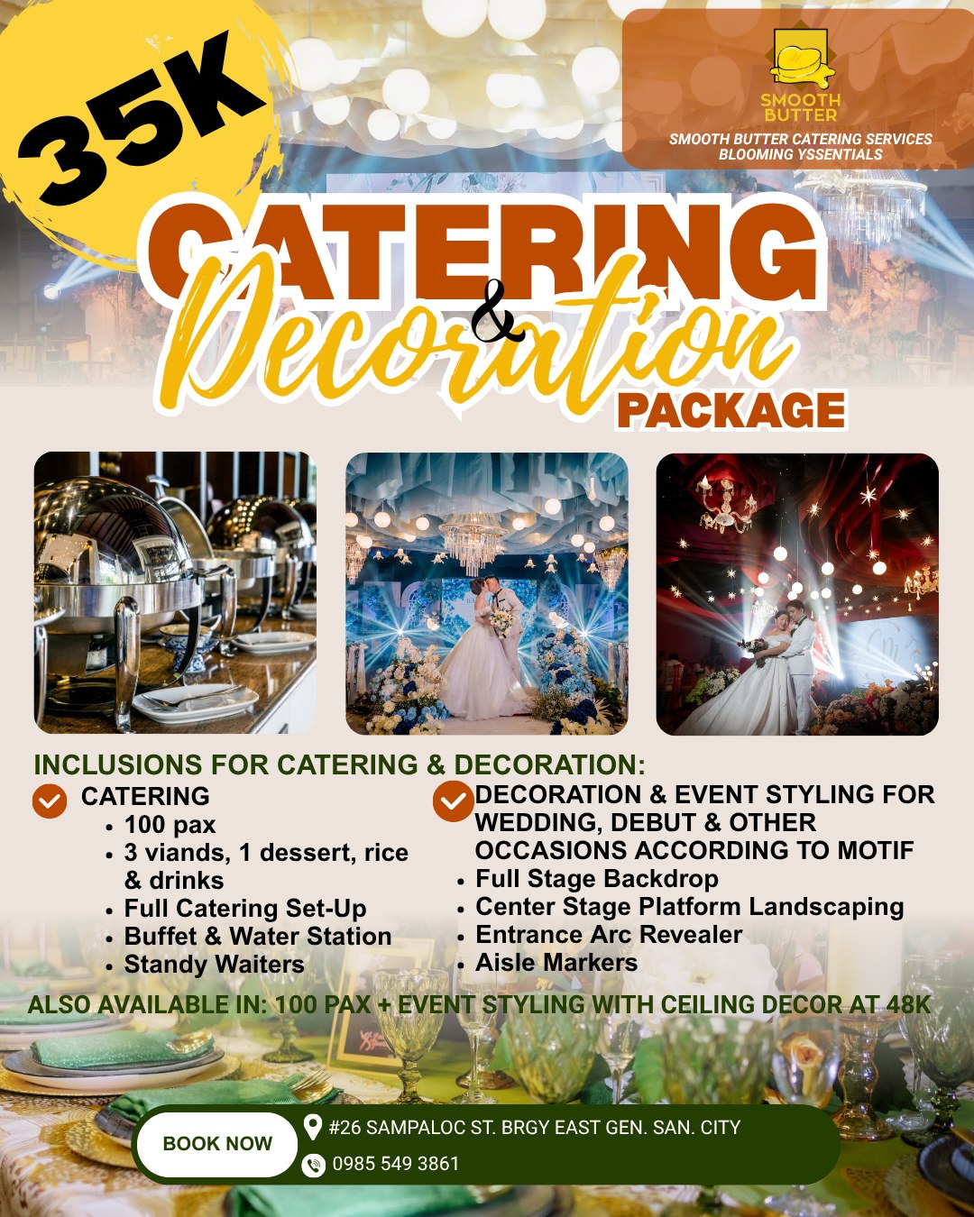 Smooth Butter Catering Services by Event Yssentials Facebook ad
