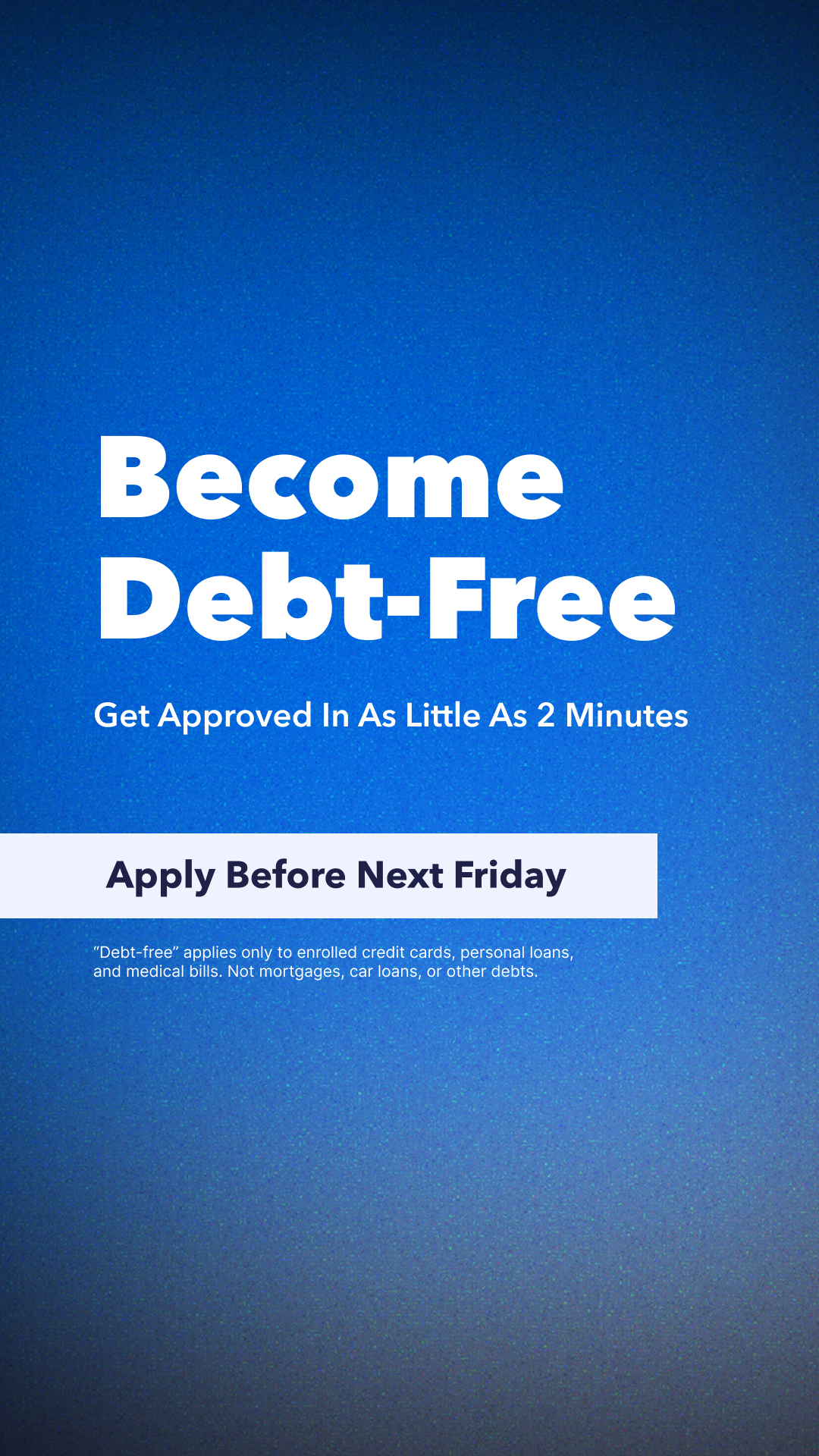 National Debt Relief Facebook ad