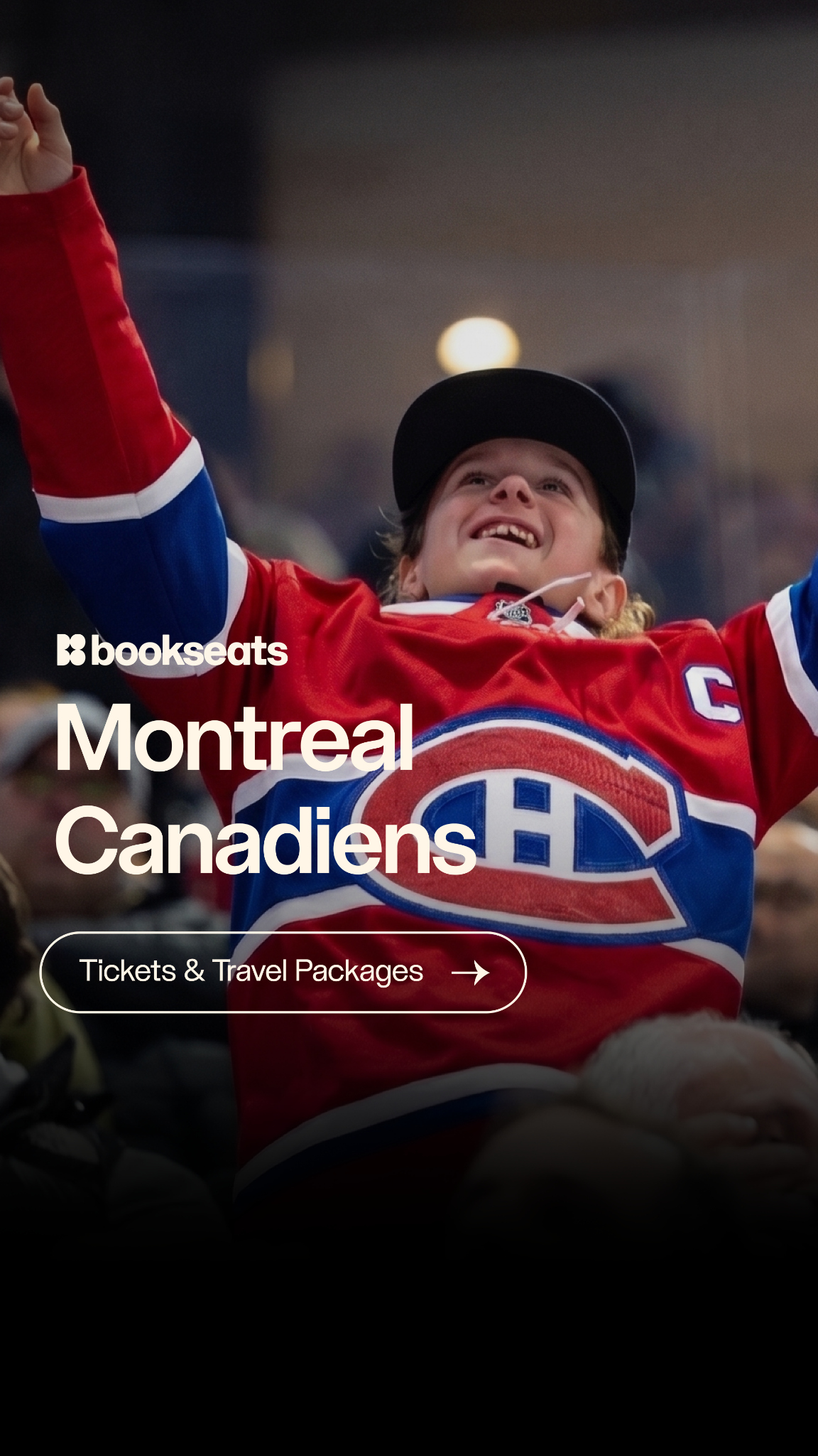 BookSeats Facebook ad: NHL Playoffs the smart way with BookSeats