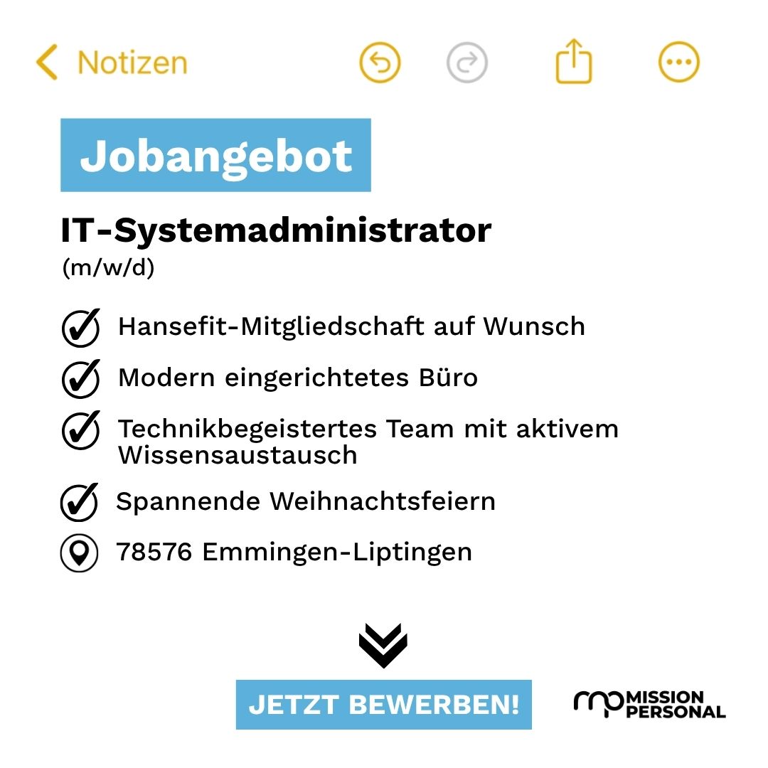 Unsere Mission - Dein neuer Job Facebook ad