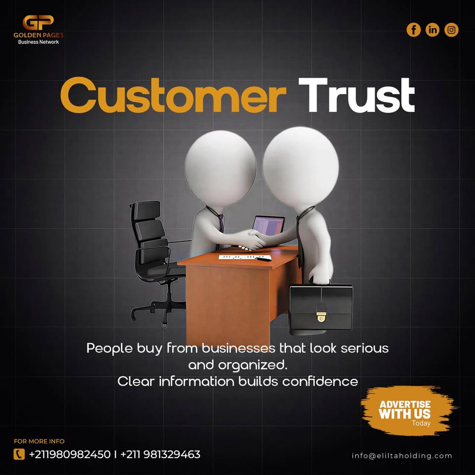Golden Pages Business Network - SSD Facebook ad: Customer Trust Builds Strong Businesses