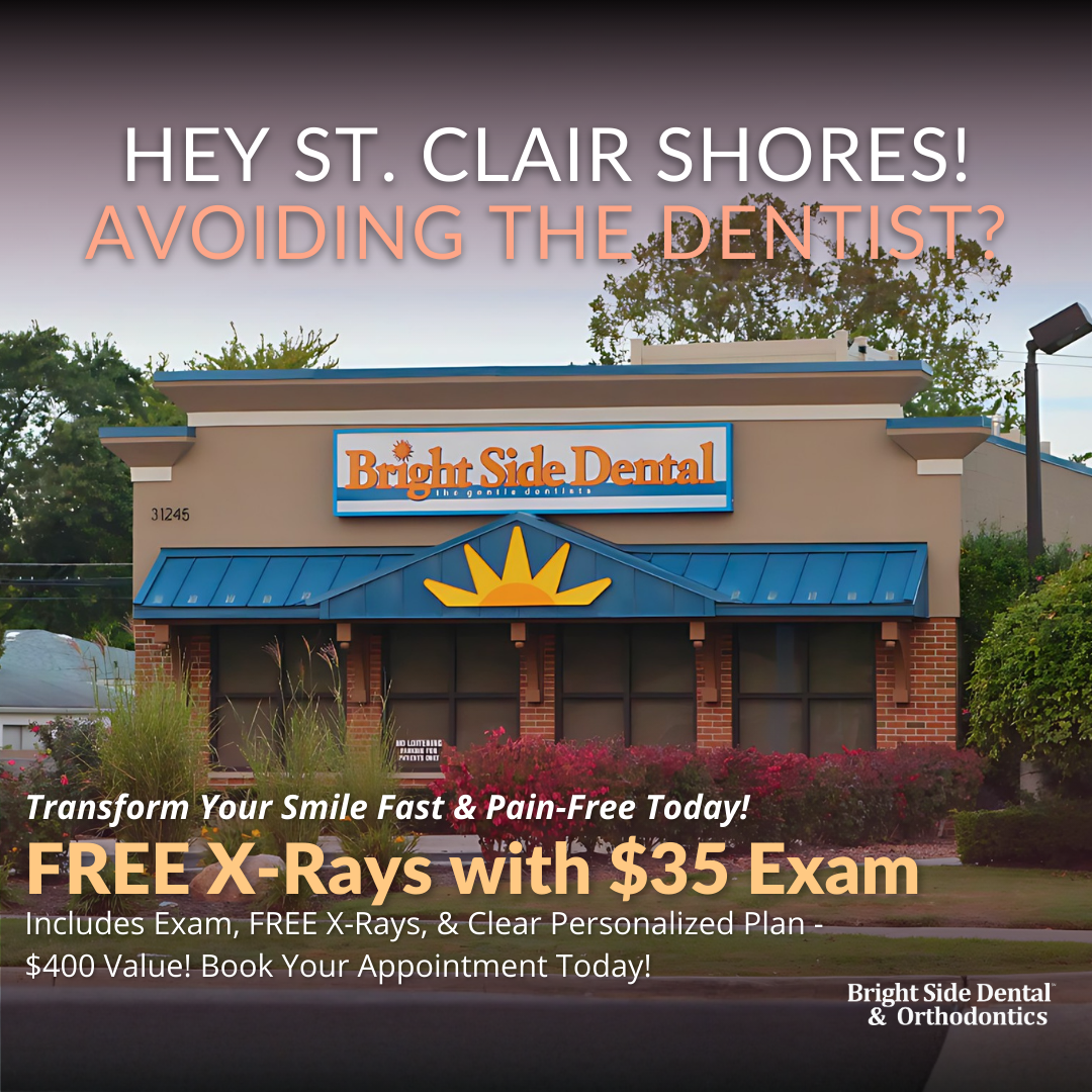 Bright Side Dental Facebook ad: Book a Consultation + Get FREE X-Rays!