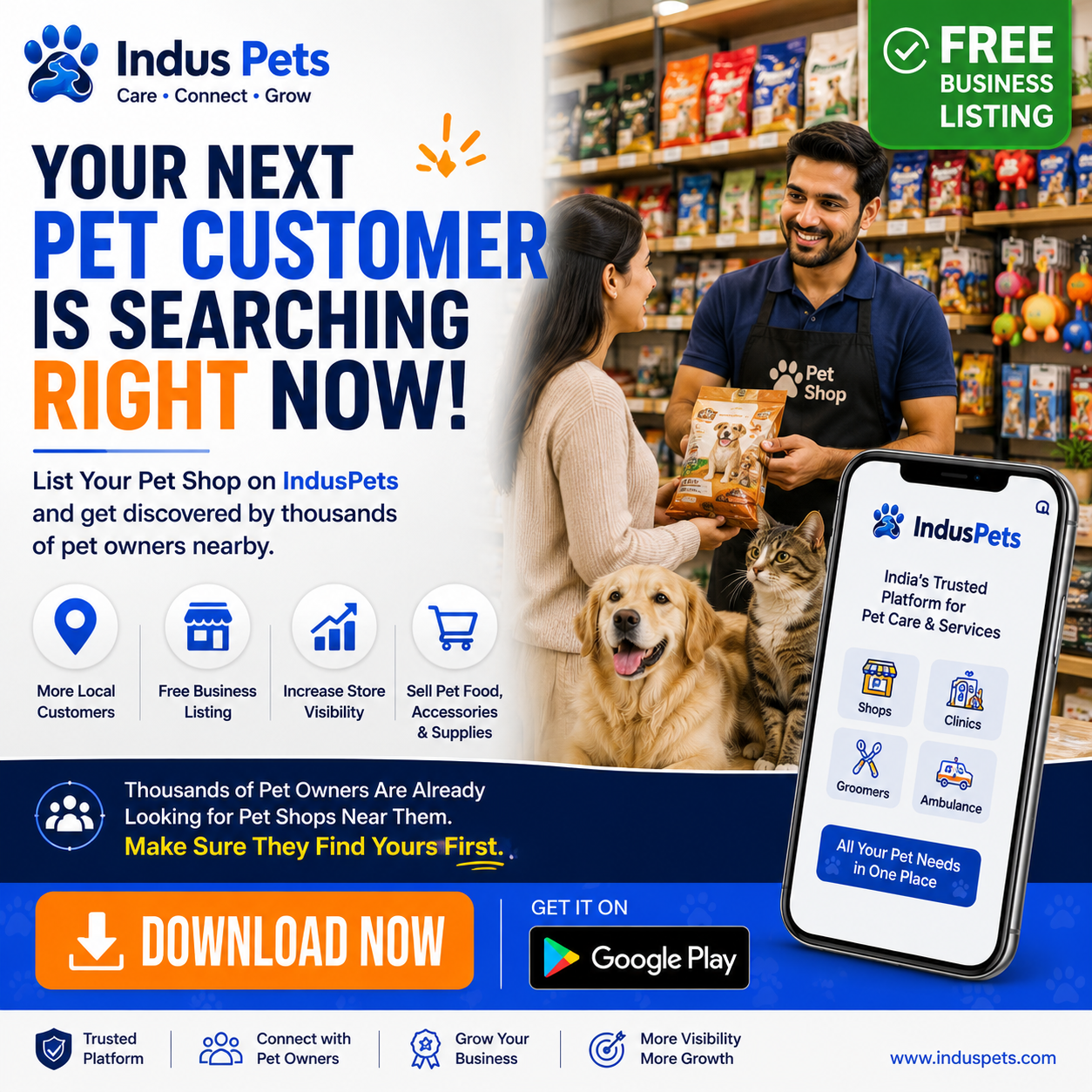 IndusPets India Facebook ad