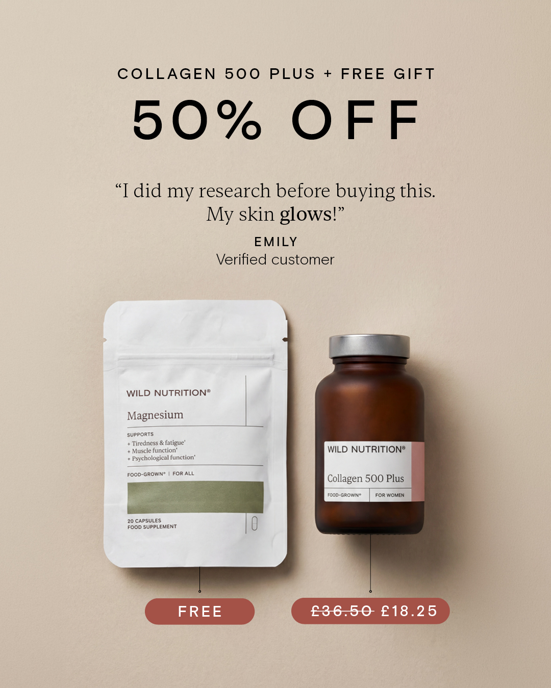 Wild Nutrition Facebook ad