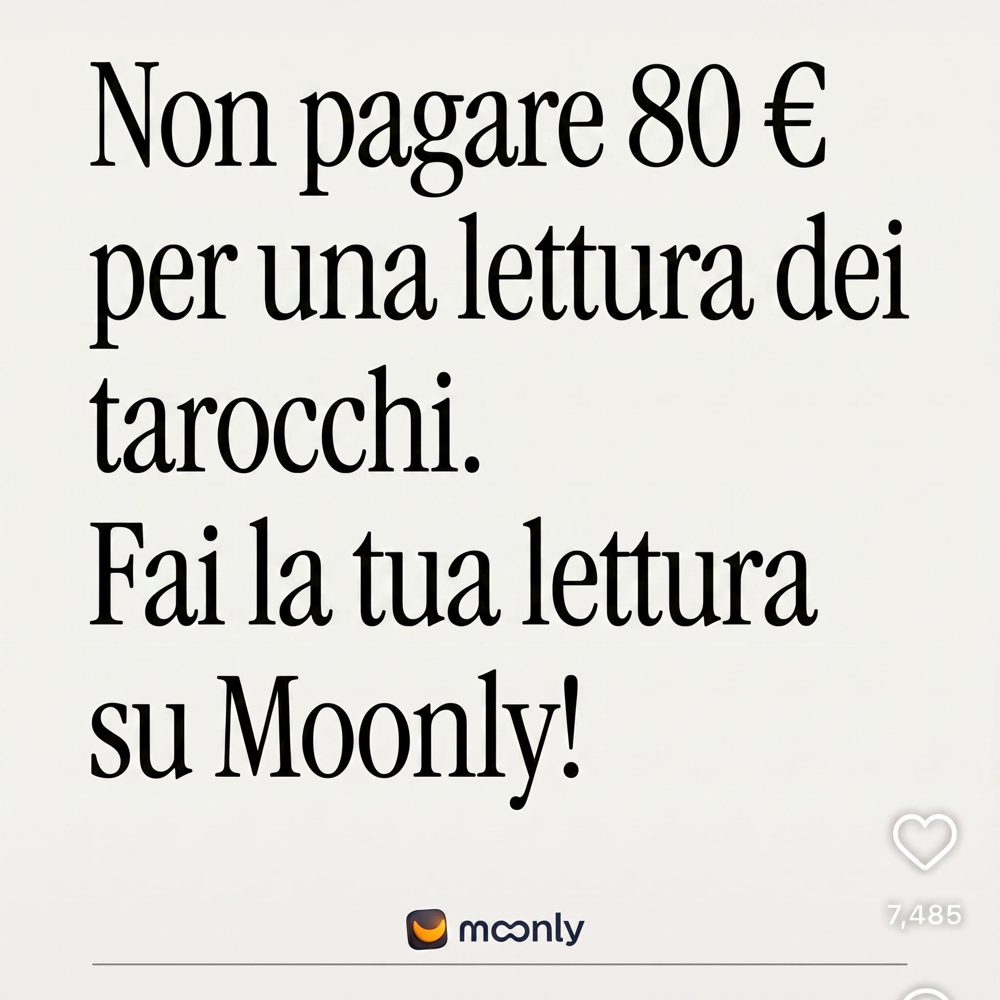 Moonly Facebook ad