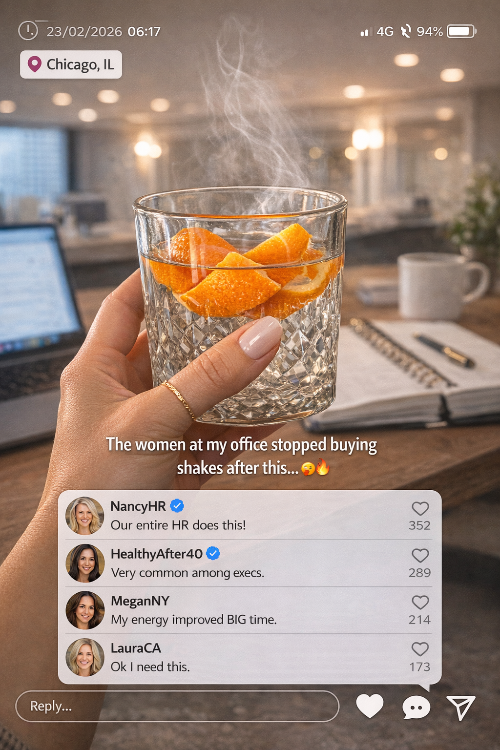Citrus Burn Facebook ad from Feb 25, 2026