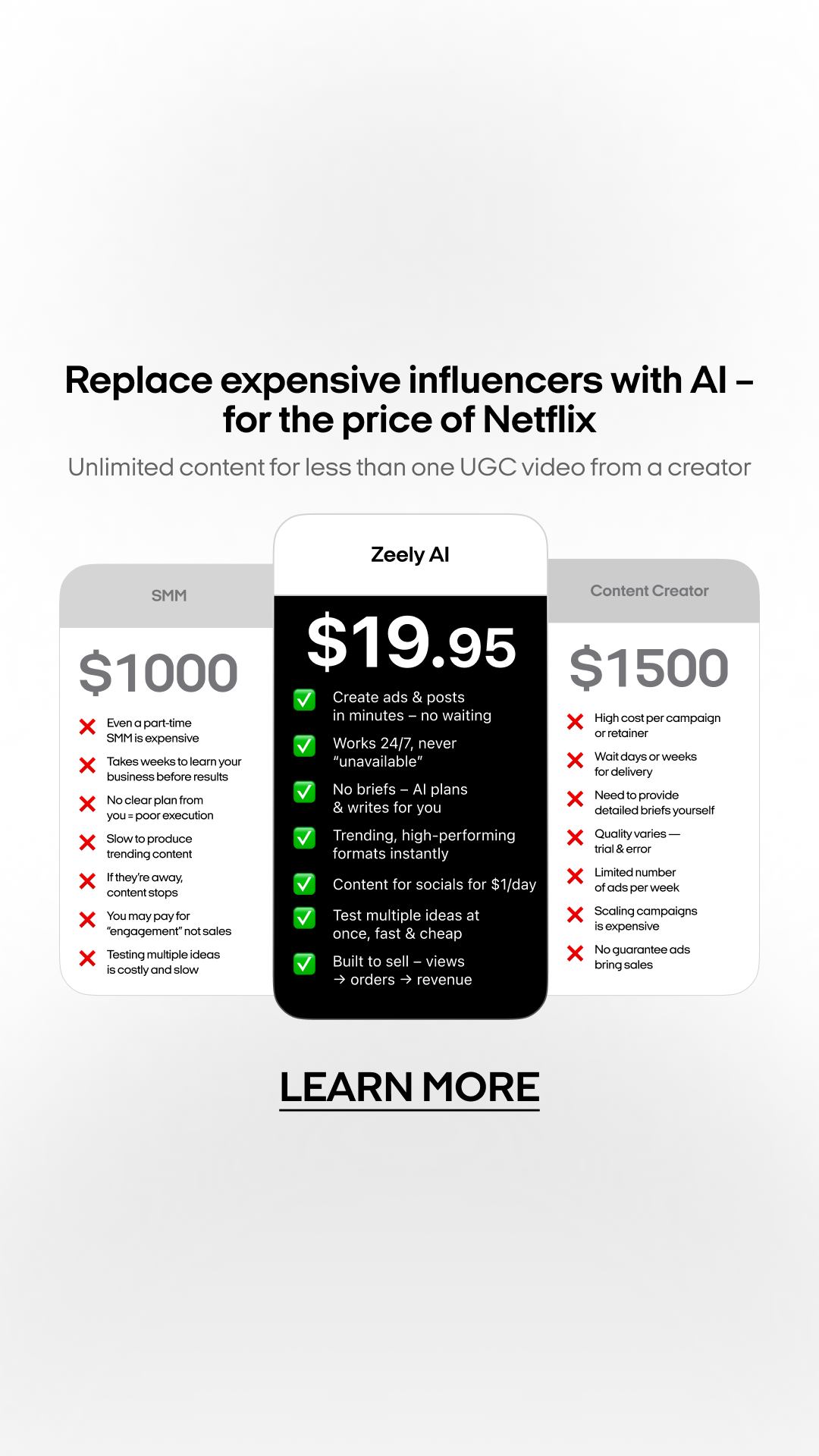 Zeely Facebook ad