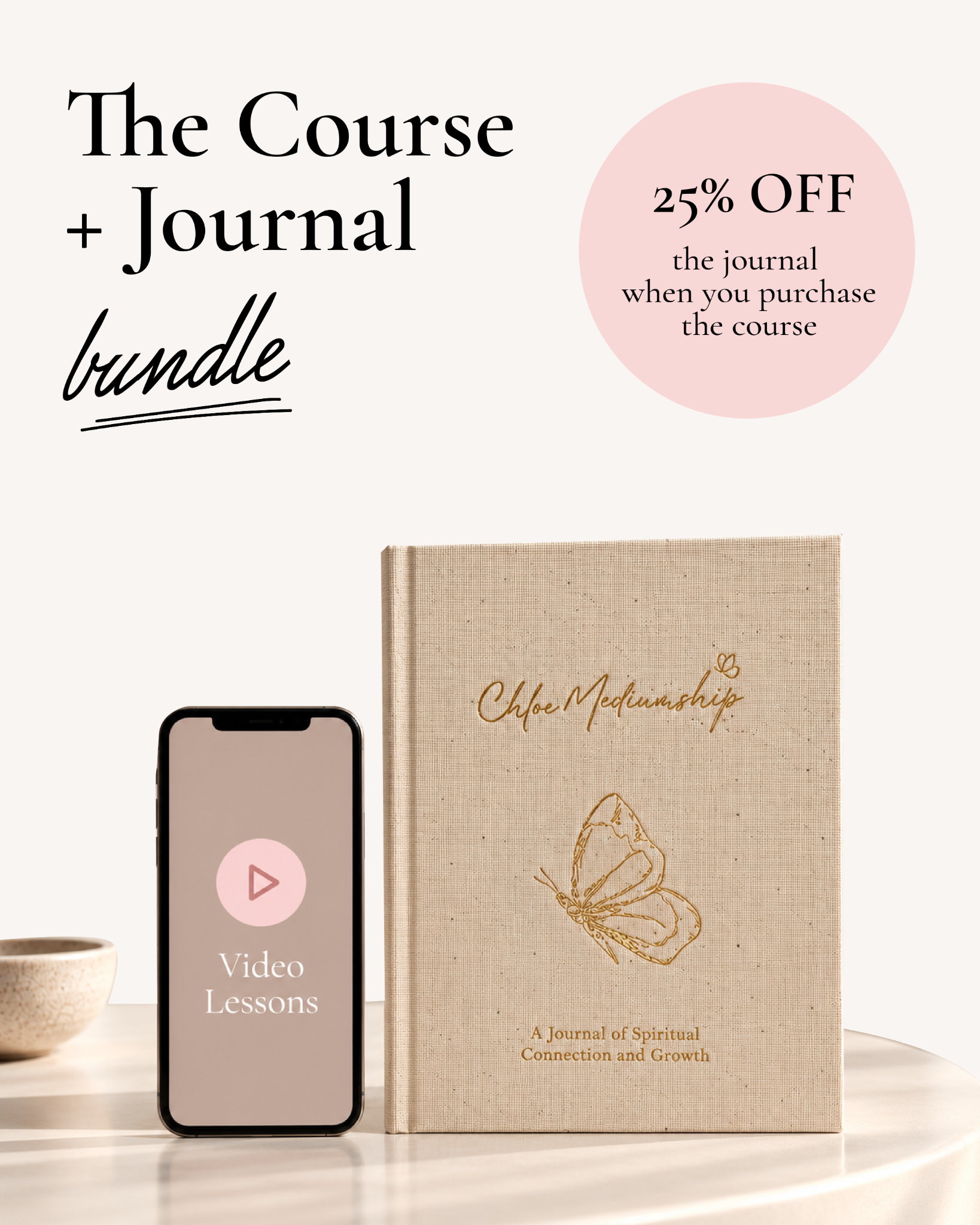 Chloe mediumship Facebook ad: Your Spiritual Journey, Better Together