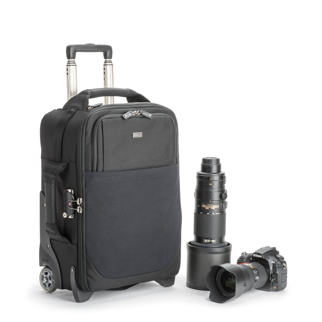 THINK TANK PHOTO Facebook ad: Premium photography rolling bags designed to meet strict…