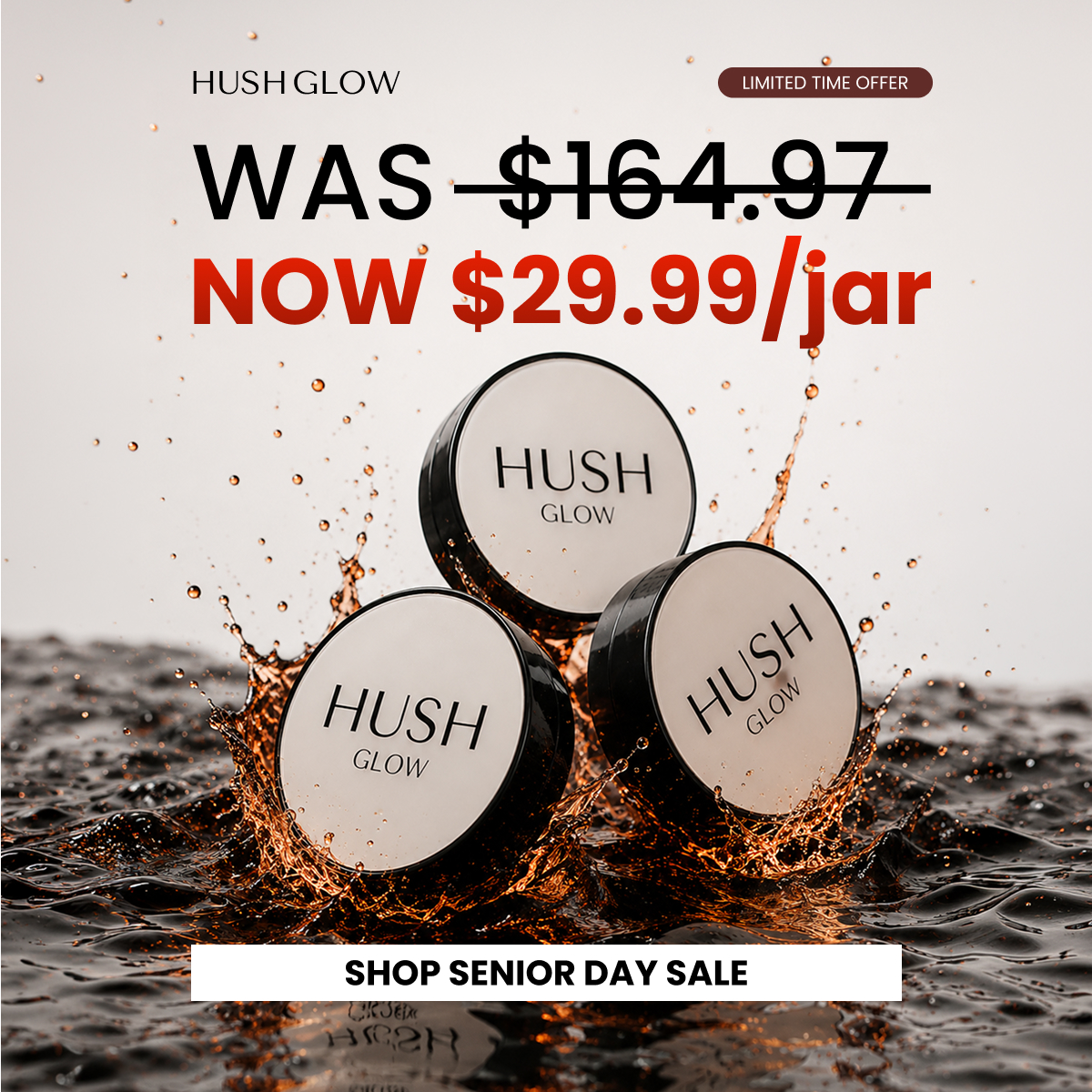 Hush Glow Facebook ad