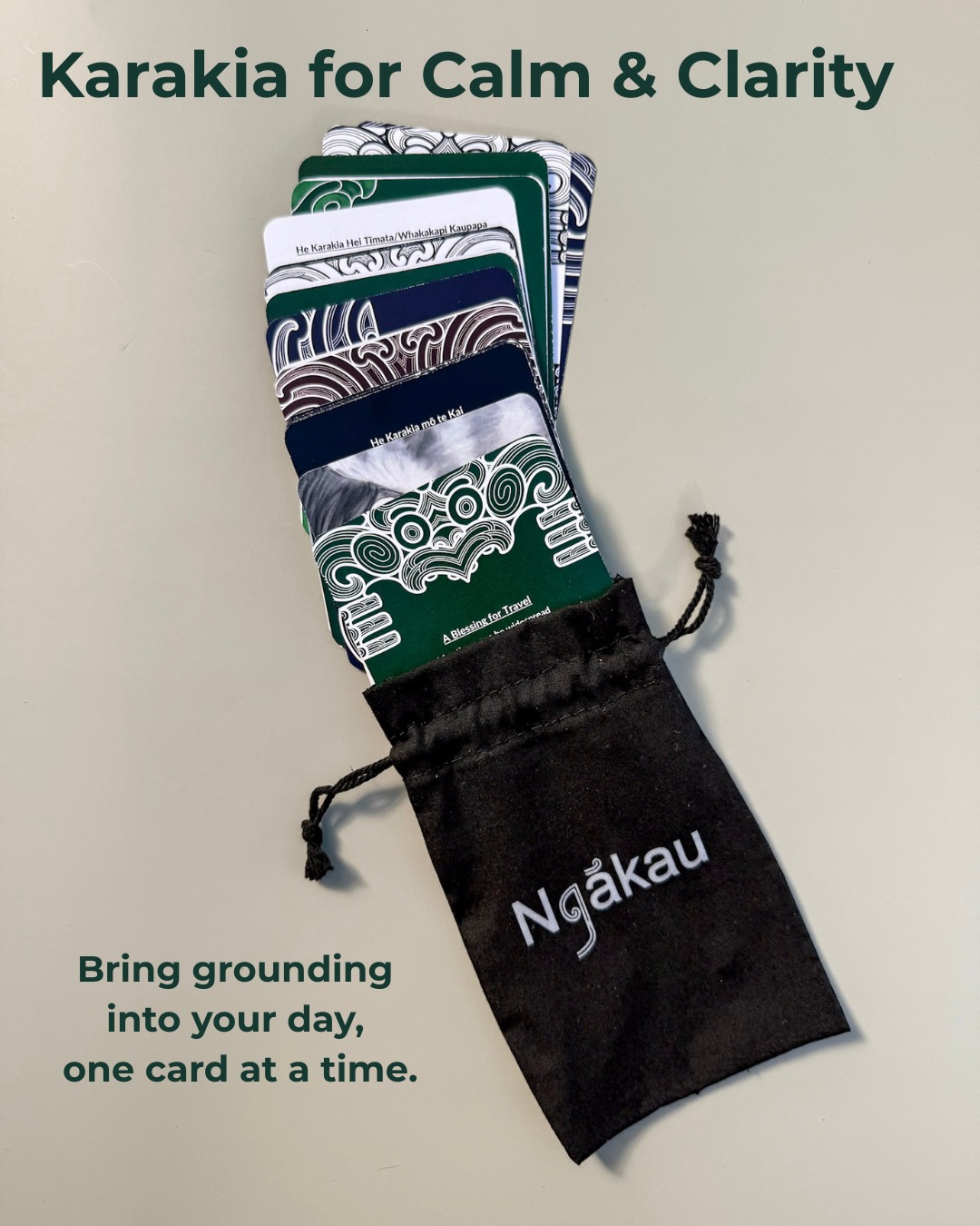 Pūkenga Psychology Facebook ad: Ngākau Karakia Set (pocket size)
