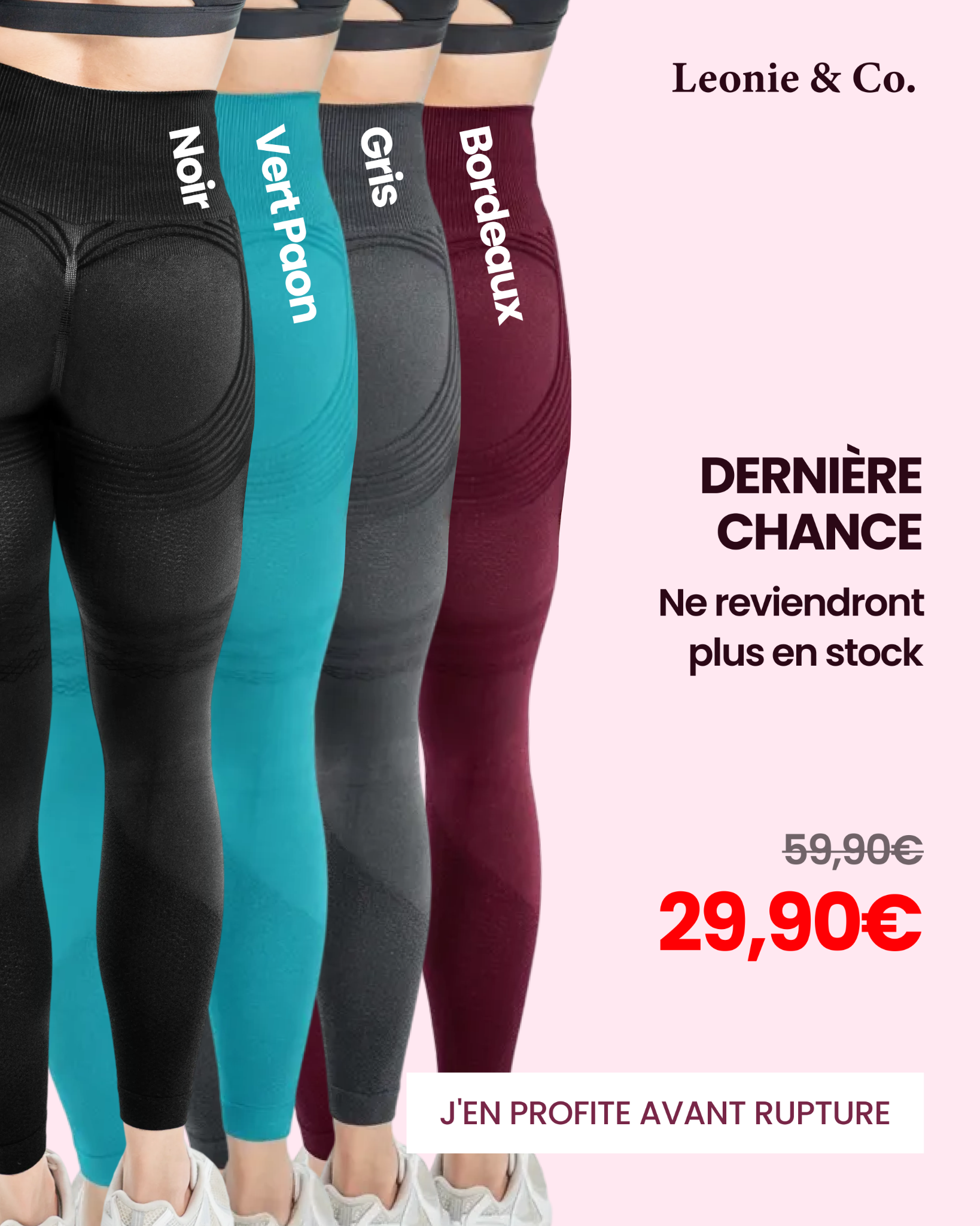 Leonie & Co Facebook ad: Vérifier les stocks
