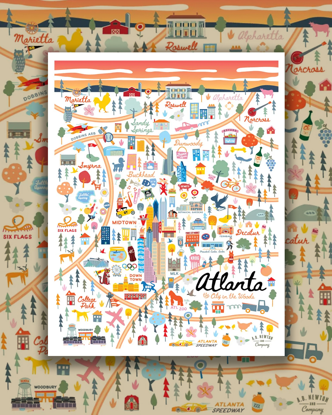A. B. Newton and Company Facebook ad: Discover Your New Favorite Atlanta Products!