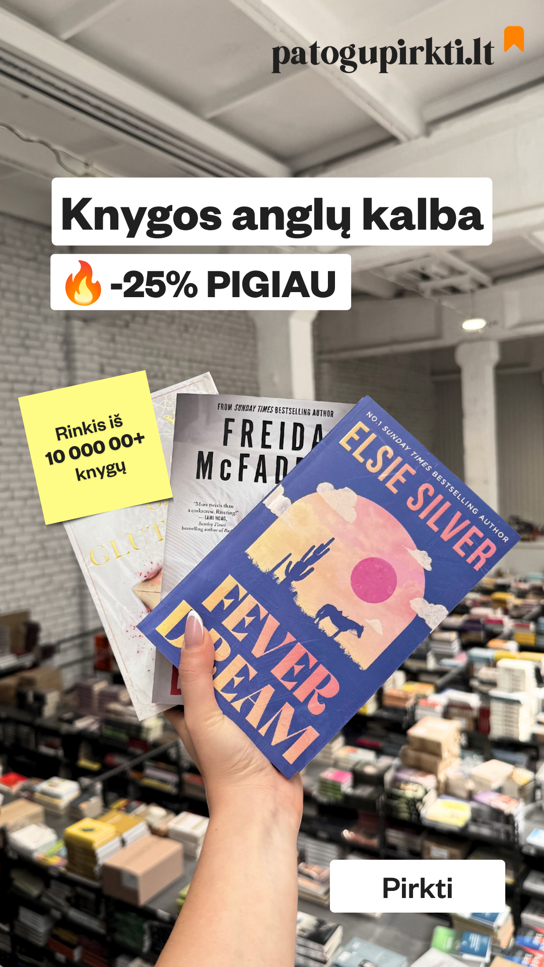 Interneto knygynas PatoguPirkti.lt Facebook ad
