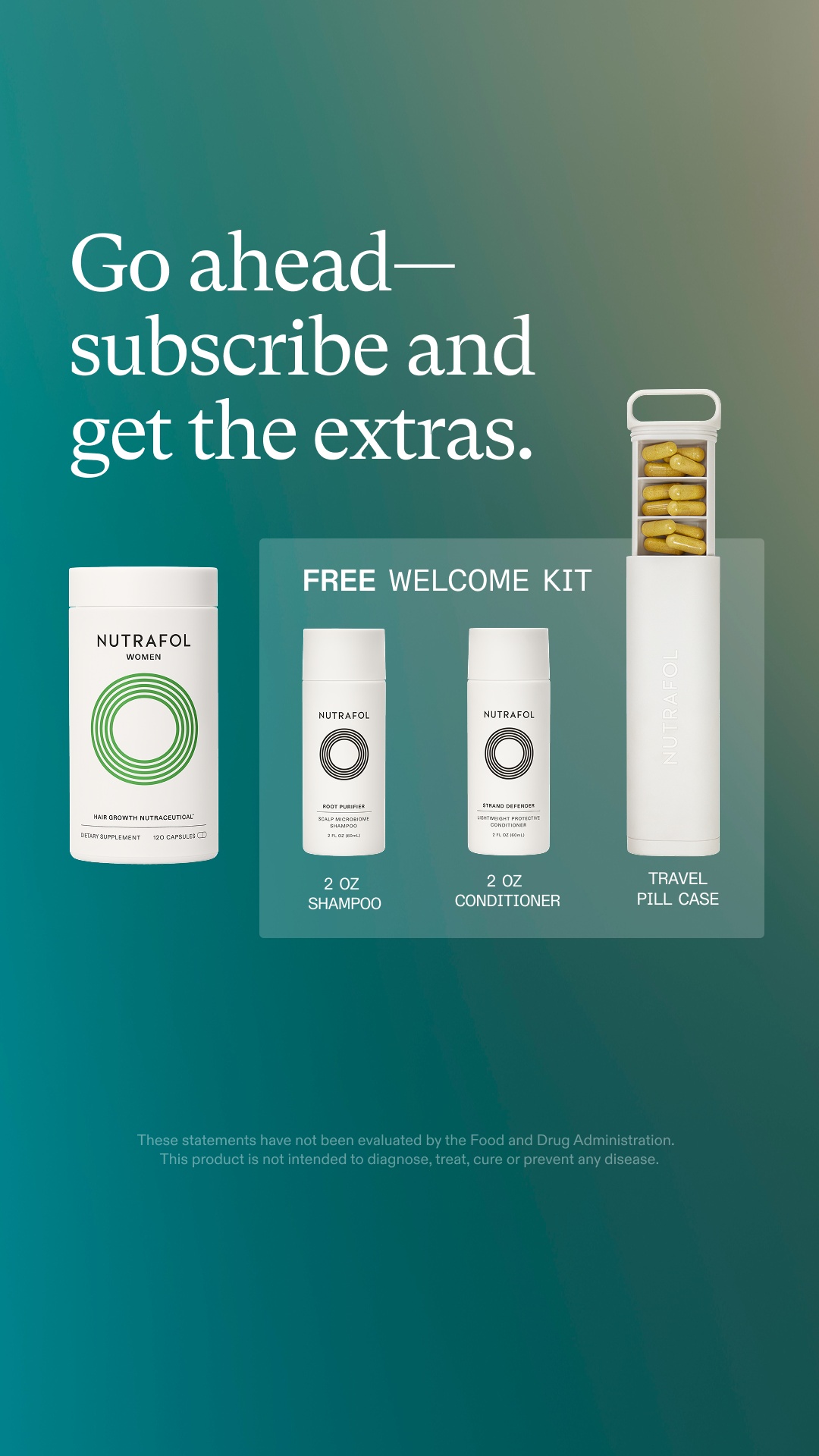 Nutrafol Facebook ad: Free Welcome Kit