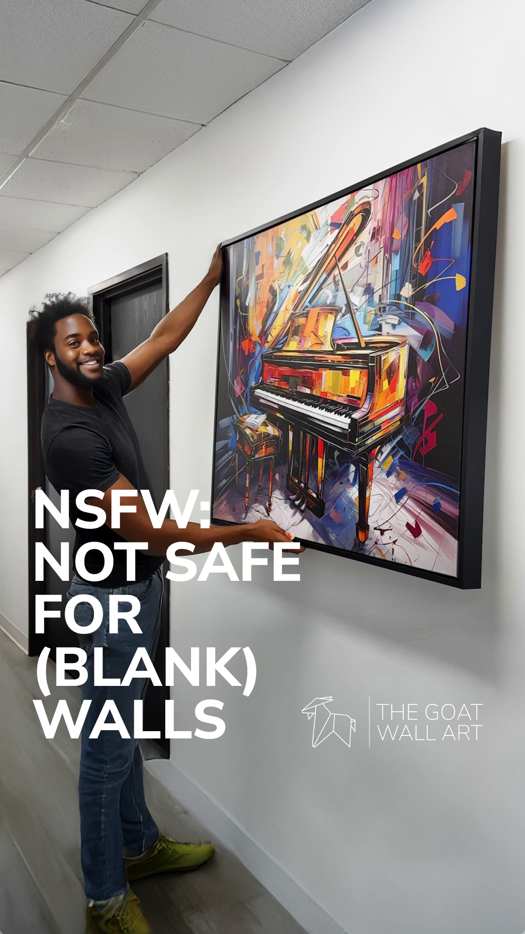 The GOAT Wall Art Facebook ad