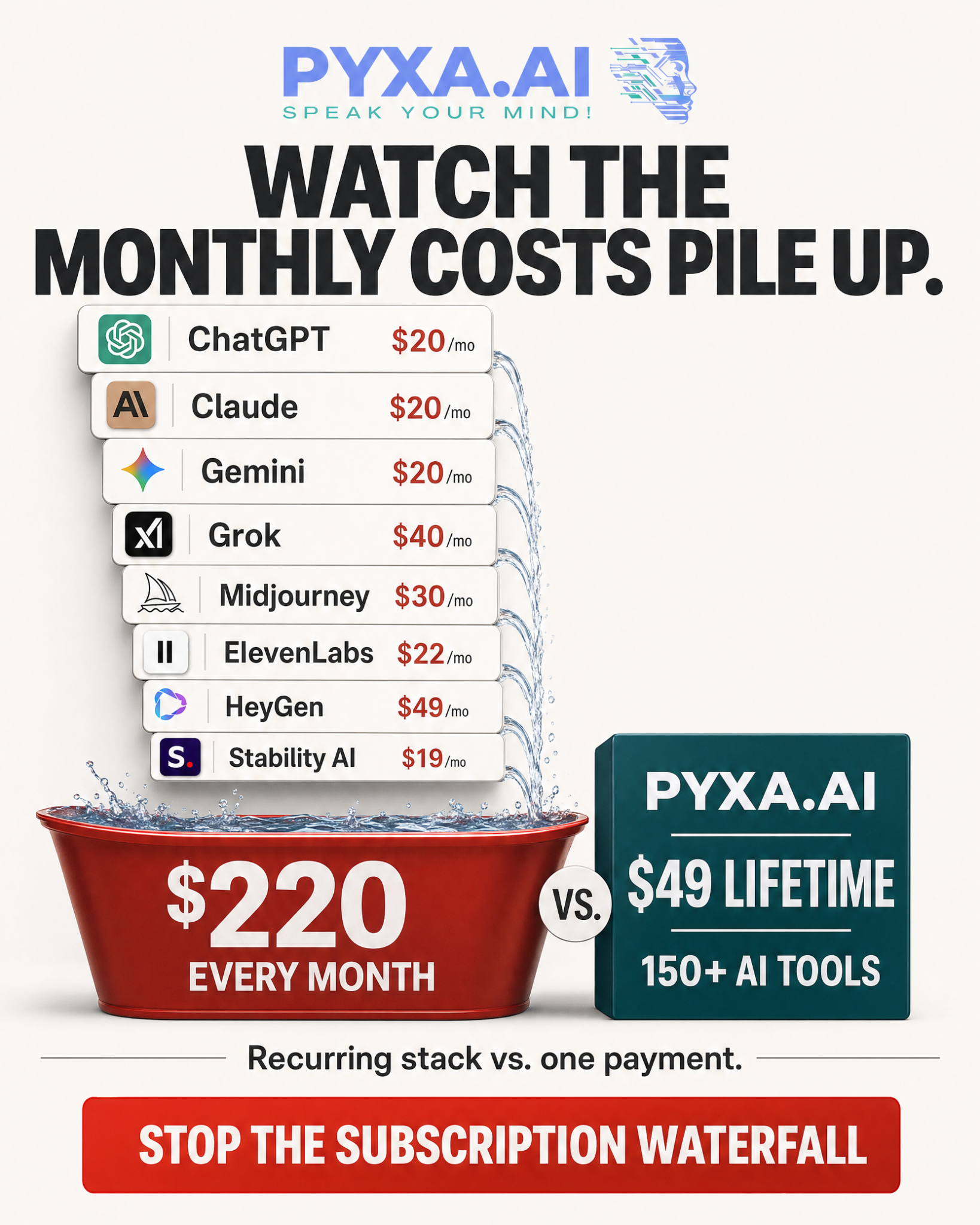 Pyxa AI Facebook ad