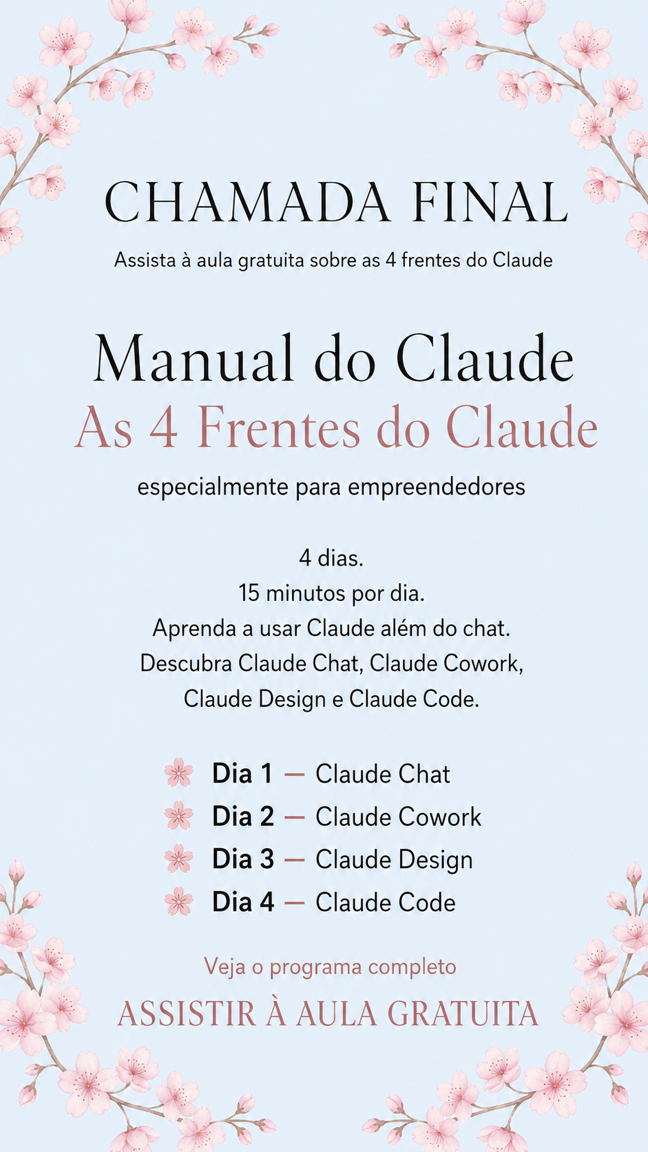 Mariana Torres Facebook ad: O Claude tem 4 frentes. Você usa 1.