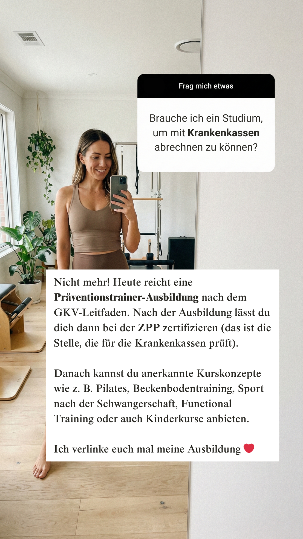 Avant Akademie Facebook ad: Zur Ausbildung