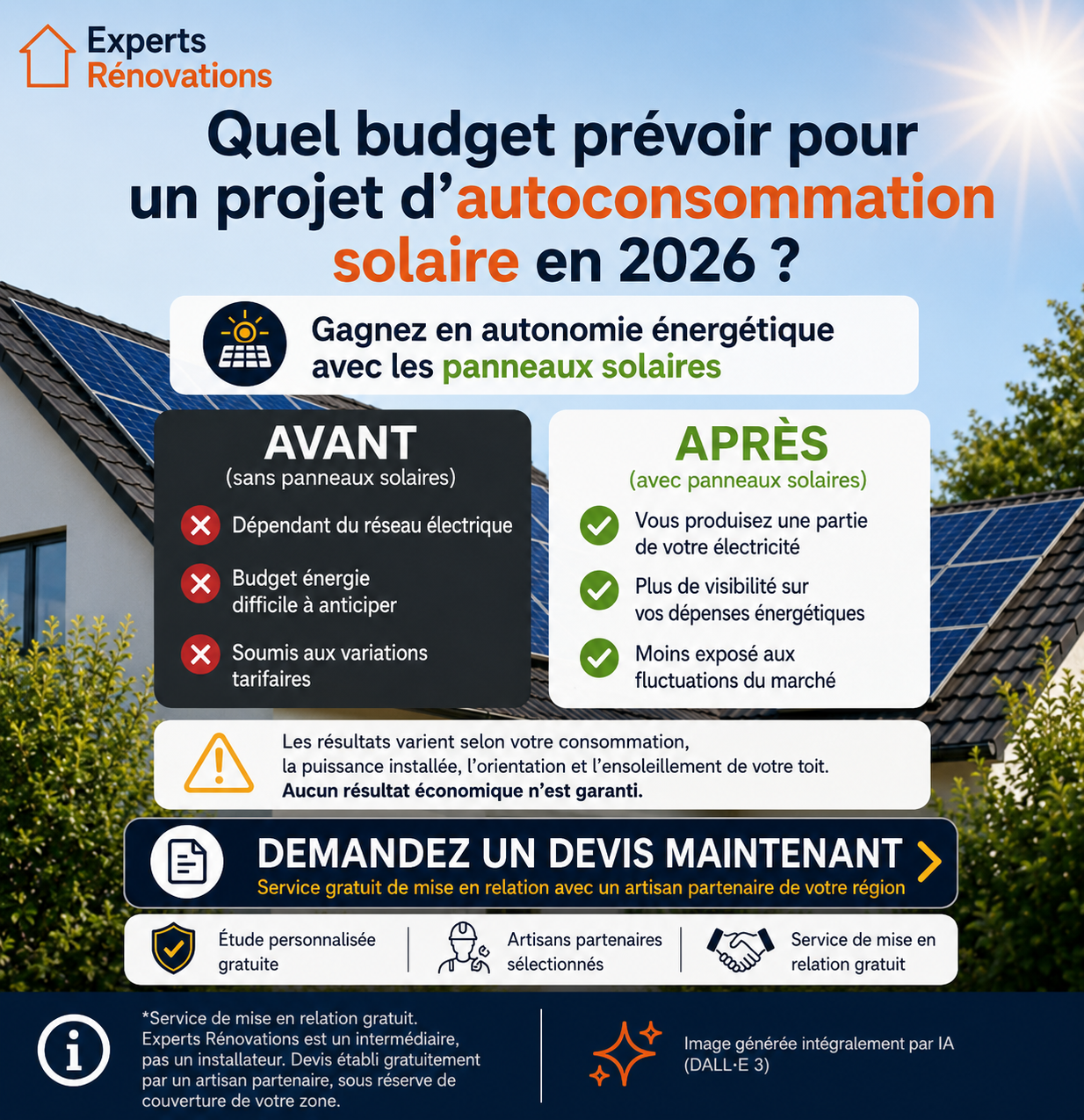 Experts Rénovation Facebook ad: Obtenir un devis >>
