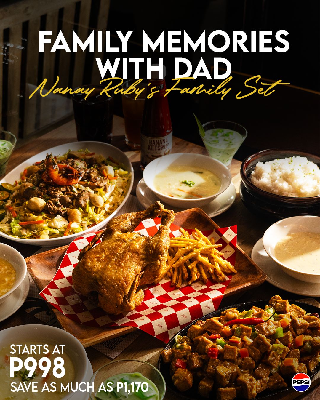 Max's Restaurant Facebook ad: Time spent with family, especially with Dad, never…