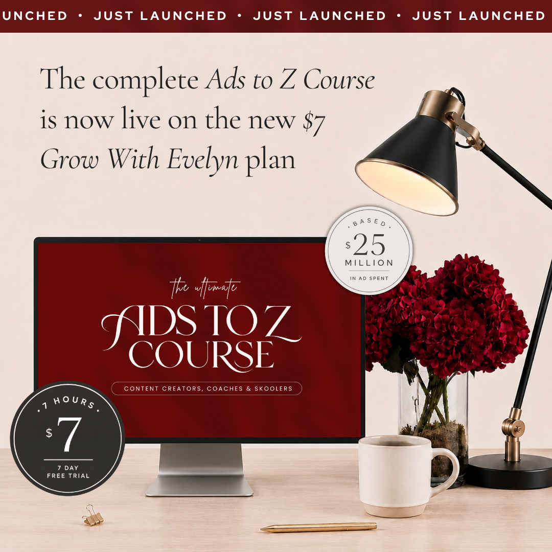 Evelyn Weiss Coaching Facebook ad
