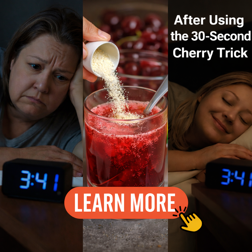 Happy Linda Facebook ad: This Odd Cherry Trick Fixed My 3 AM Wakeups