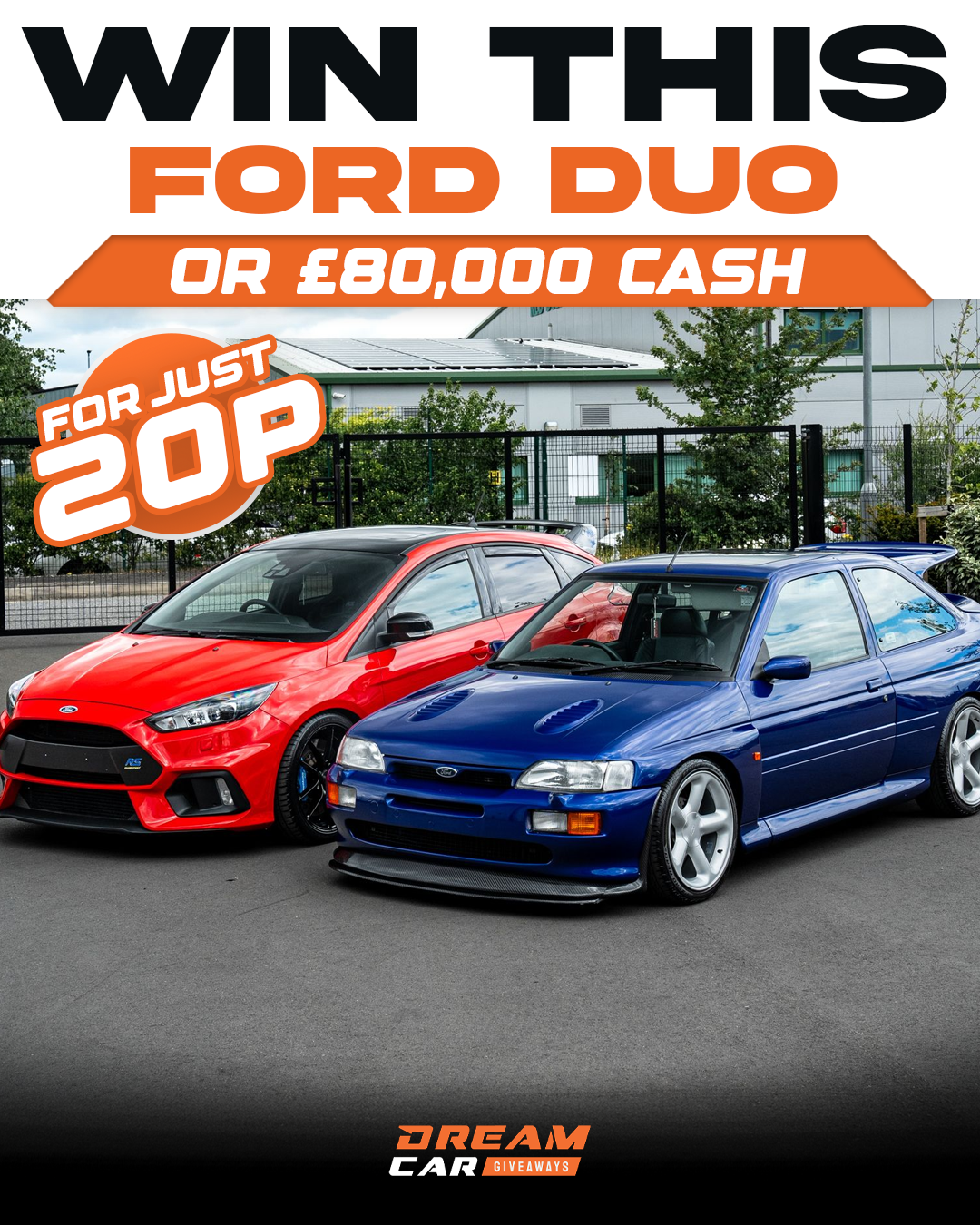 Dream Car Giveaways Facebook ad