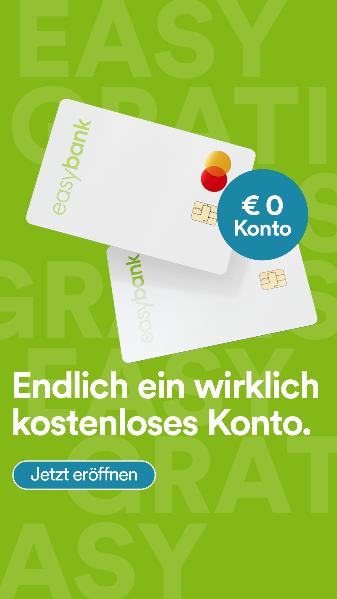 My easybank Facebook ad