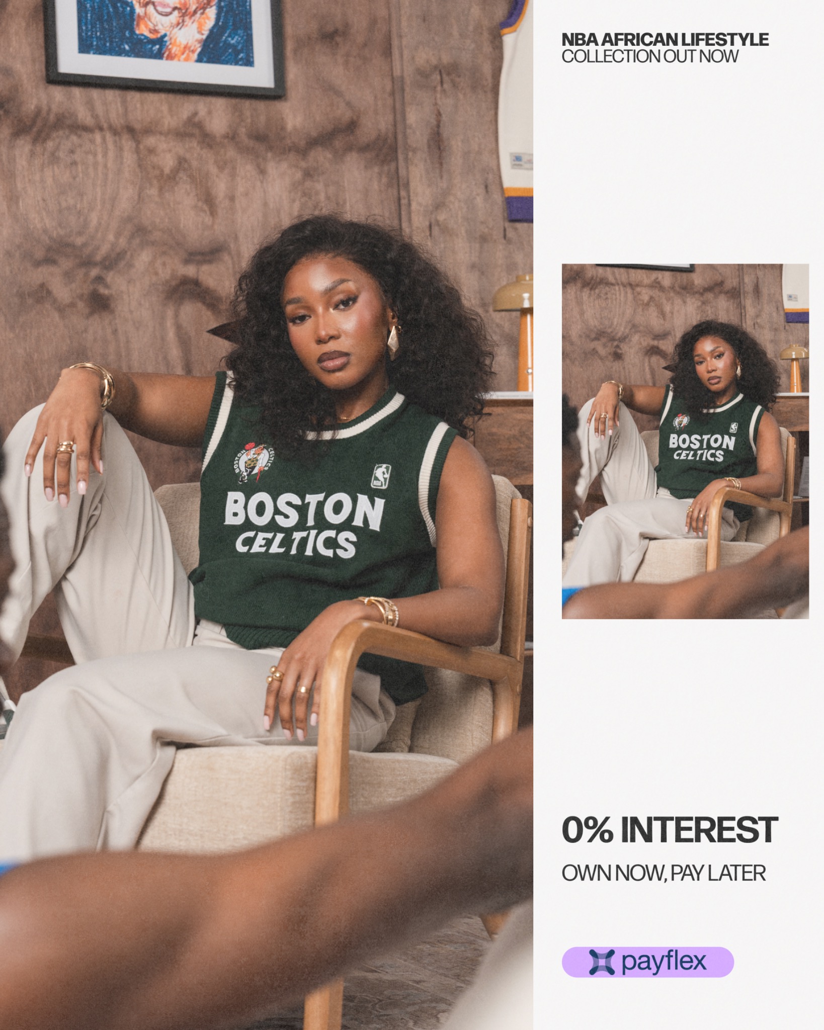 Old School ltd Facebook ad: NBA Africa Original Lifestyle Collection