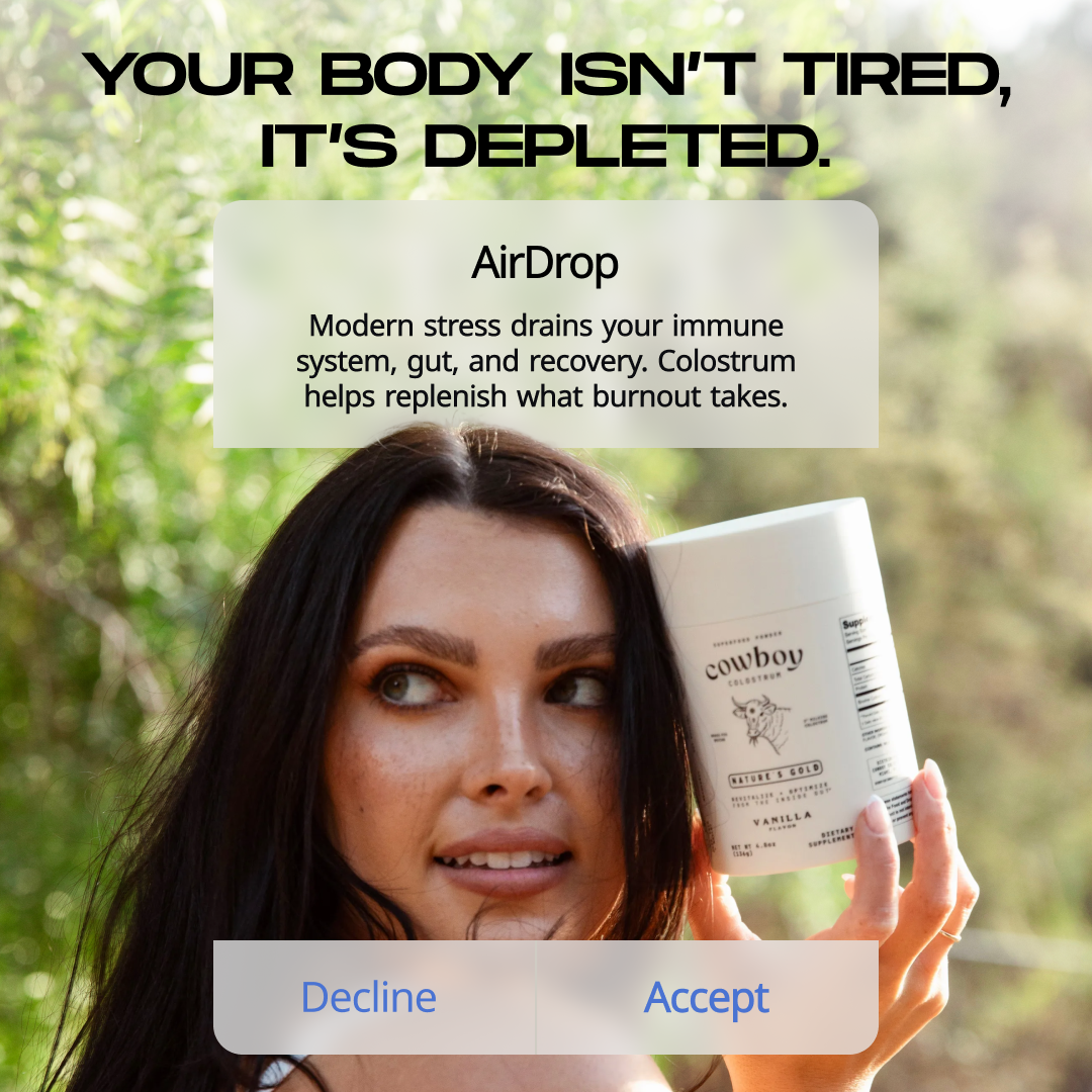 Cowboy Colostrum Facebook ad