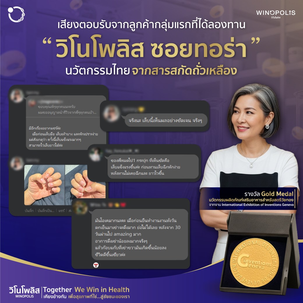 Winona Probiotics TH Facebook ad: เสียงตอบรับจากลูกค้ากลุ่มแรก ที่ได้ลองทาน